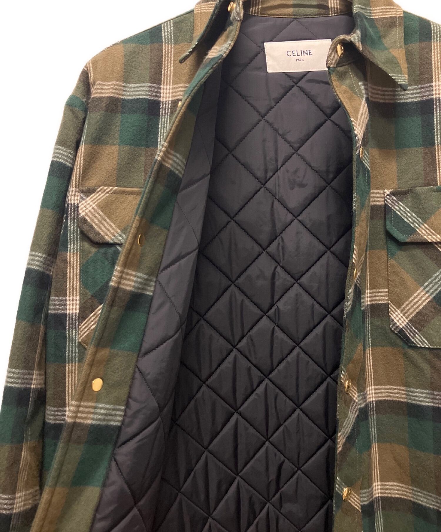 中古・古着通販】CELINE (セリーヌ) OVERSHIRT IN CHECKED COTTON