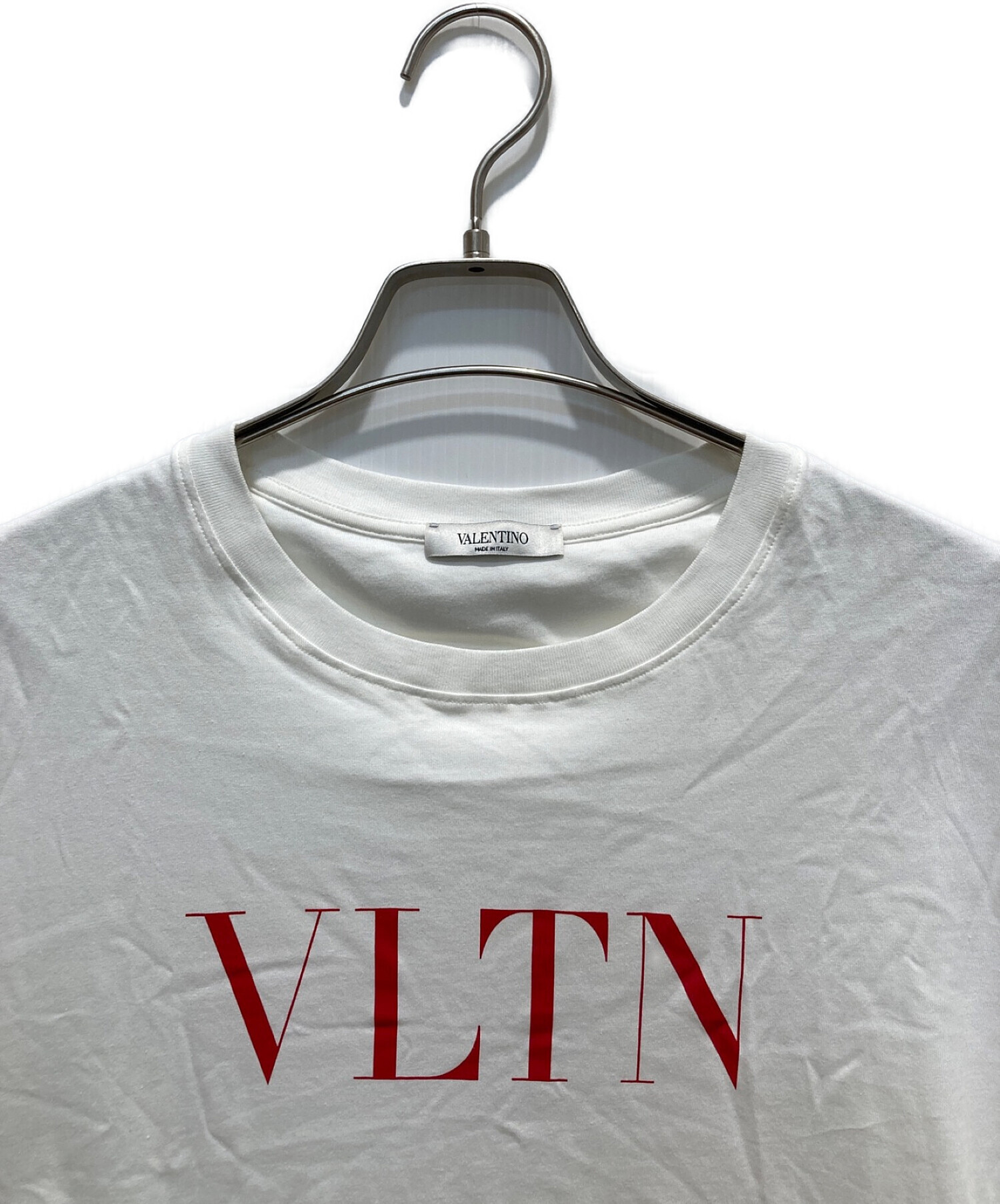 VALENTINO ヴァレンティノ Tシャツ VLTNロゴ 白 ホワイト Mメンズ