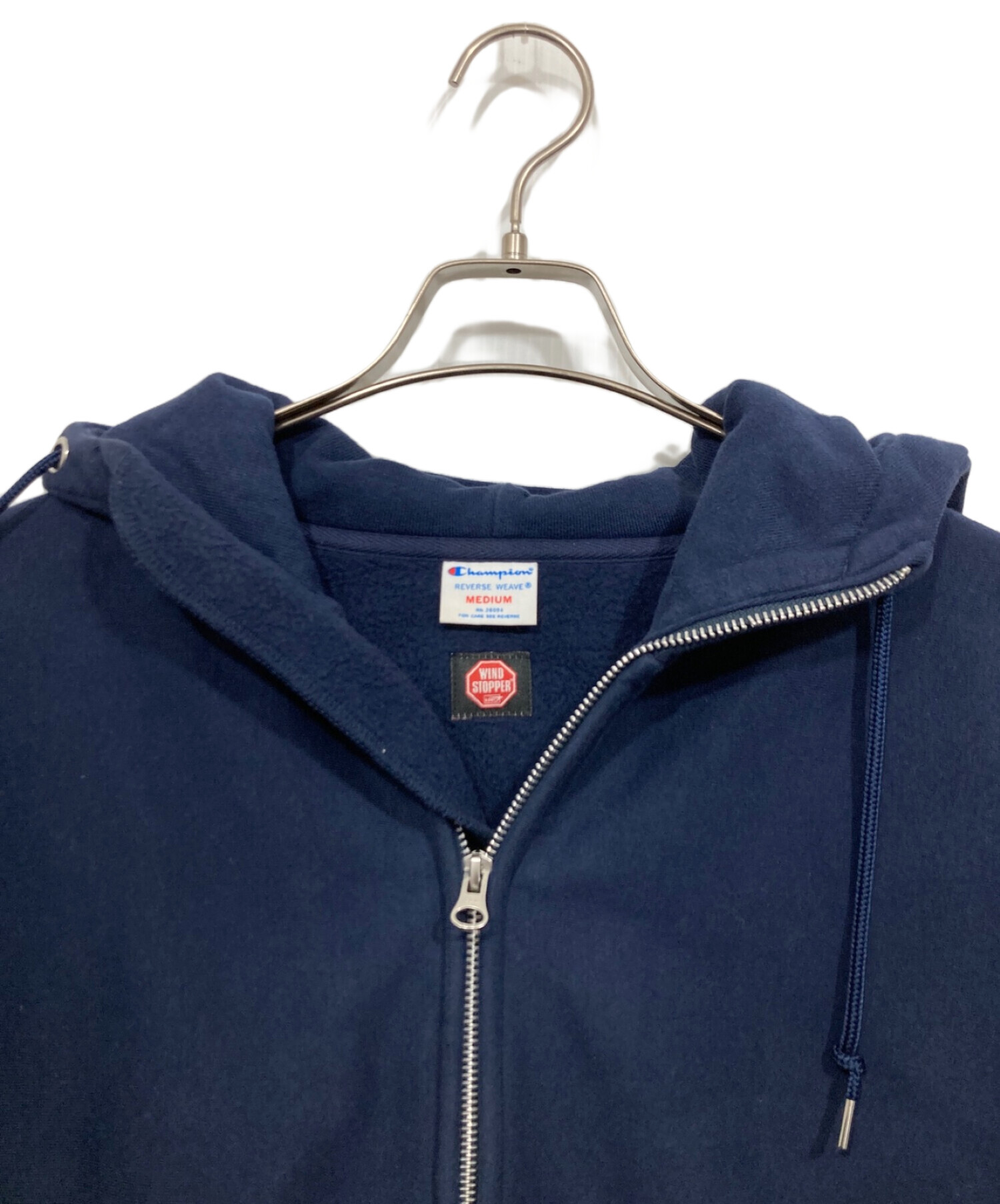 Champion REVERSE WEAVE (チャンピオンリバースウィーブ) ジップパーカー ネイビー サイズ:M