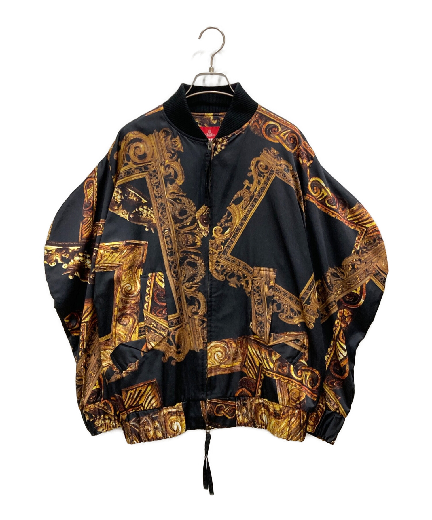 Vivienne Westwood RED LABEL (ヴィヴィアンウエストウッドレッドレーベル) FRAME PRINT SERIES  JACKET フレーム プリント シリーズ ダブルジップ ジャケット ブラック サイズ:00