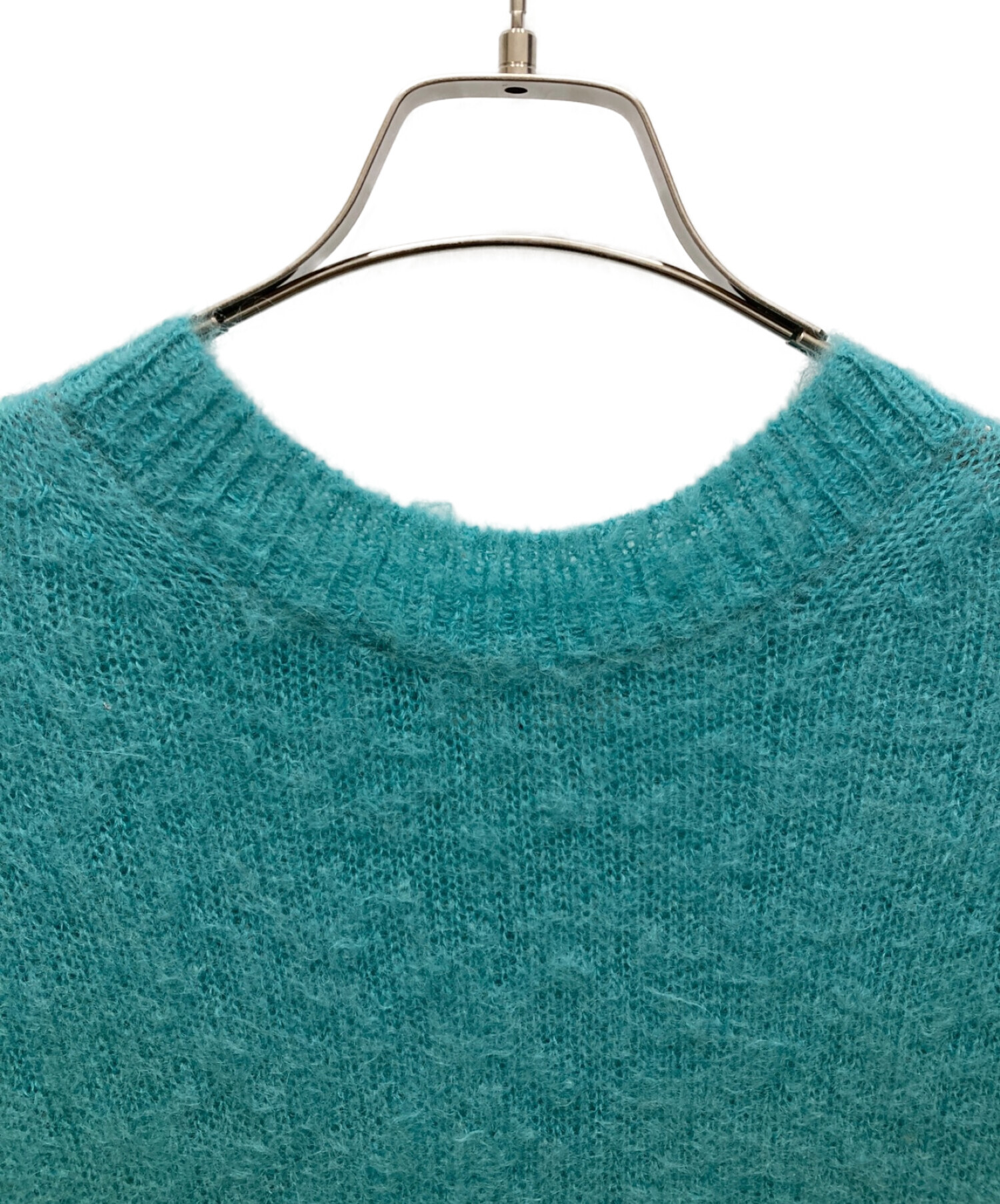 AURALEE (オーラリー) BRUSHED SUPER KID MOHAIR KNIT P/O　A22AP01KM　モヘア　ニット スカイブルー  サイズ:4