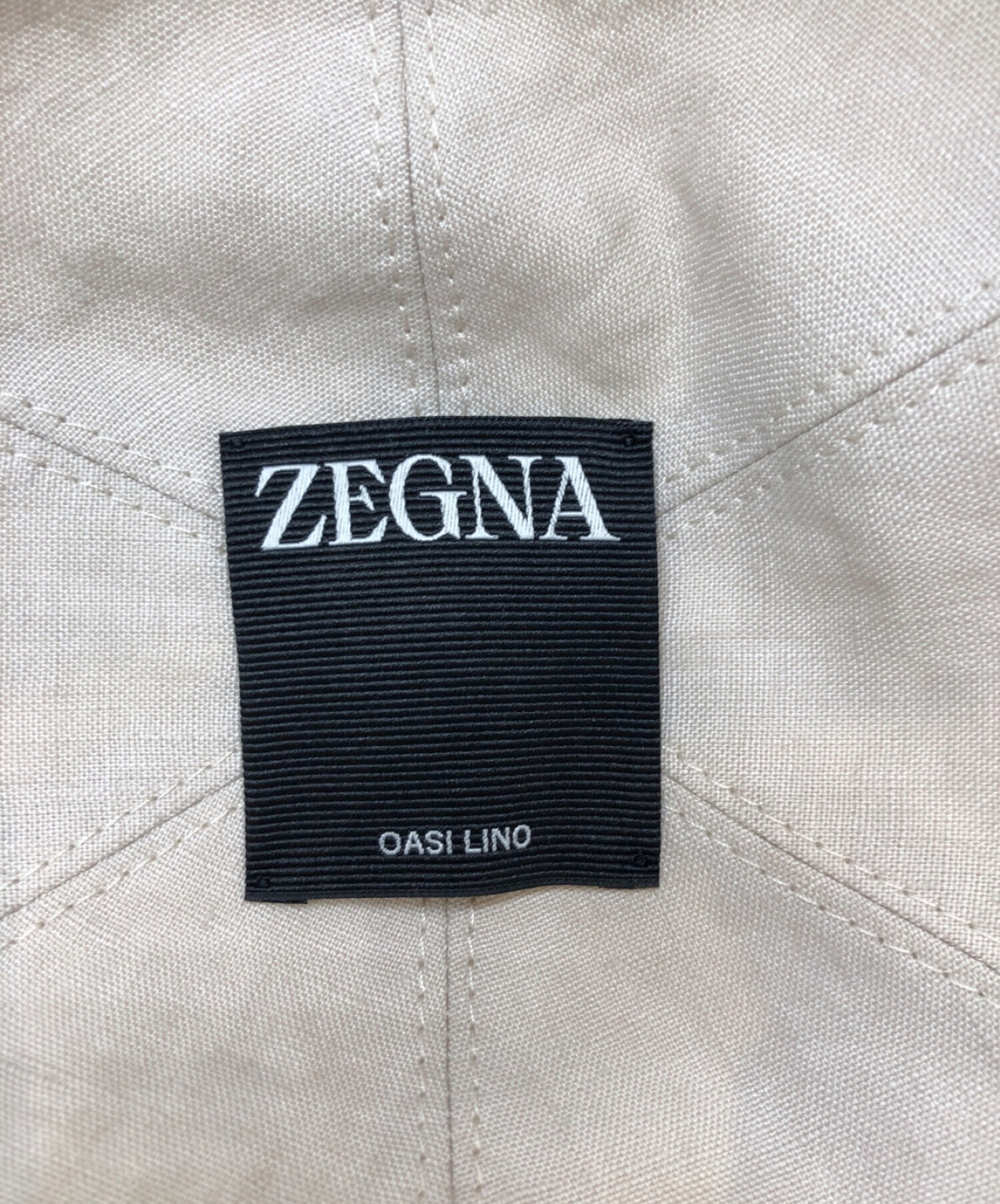 中古・古着通販】ZEGNA (ゼニア) キャップ ベージュ サイズ:L