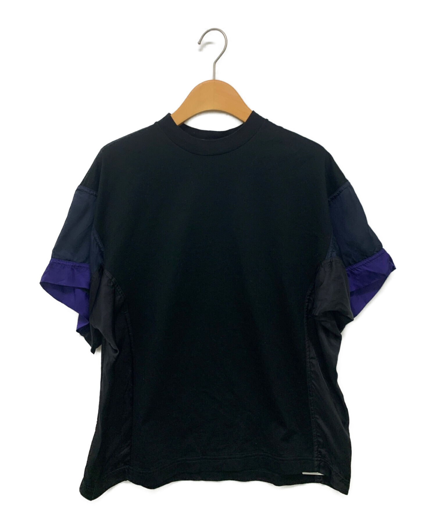 TOGA PULLA (トーガ プルラ) Cupra jersey T-shirt ブラック サイズ:36