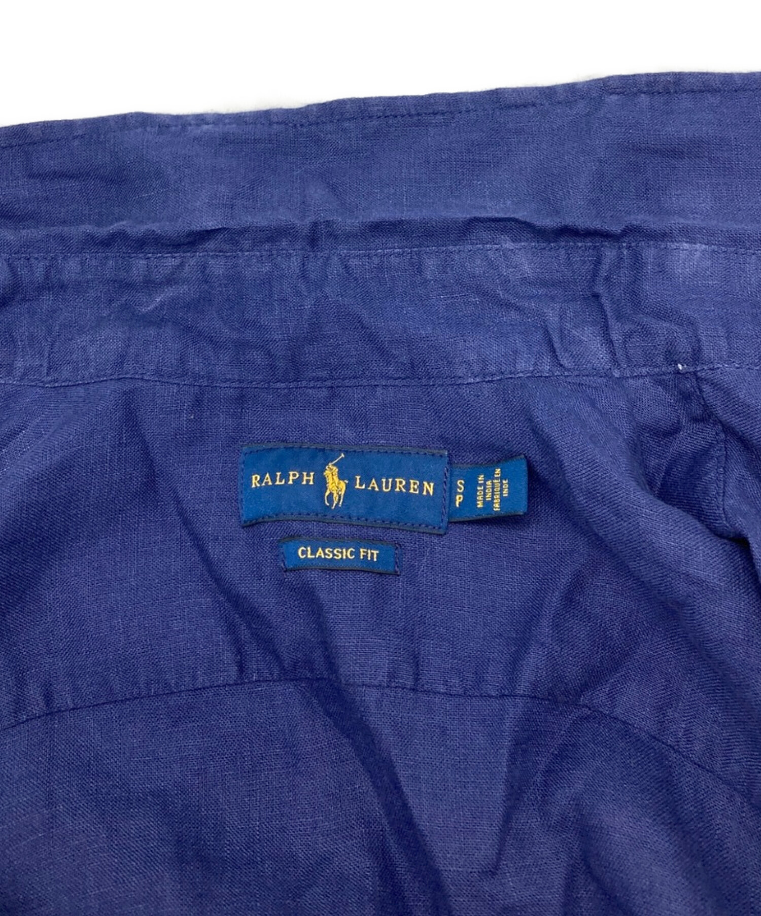 中古・古着通販】RALPH LAUREN (ラルフローレン) リネンシャツ ネイビー サイズ:S｜ブランド・古着通販 トレファク公式【TREFAC  FASHION】スマホサイト