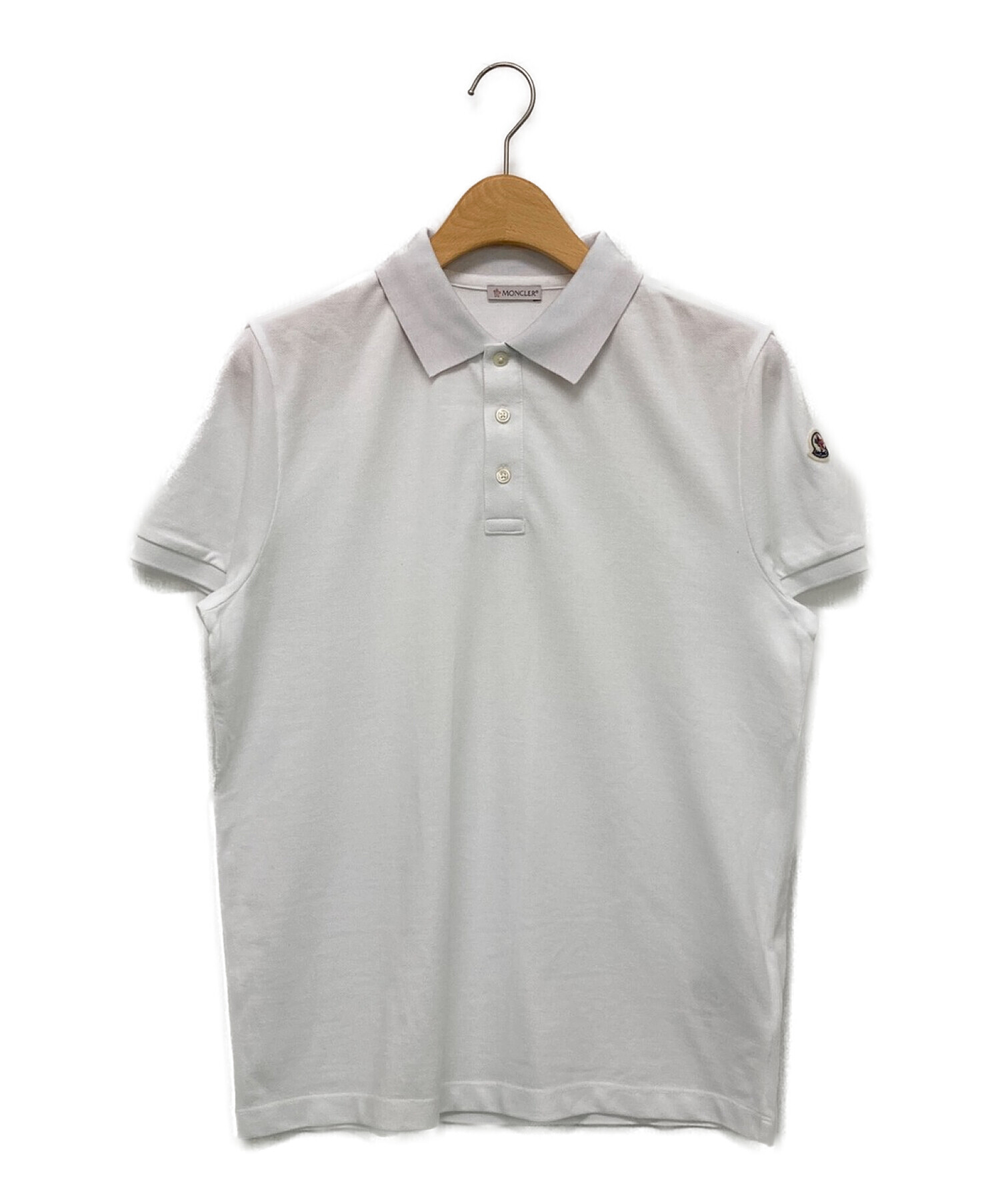 MONCLER (モンクレール) MAGLIA POLO MANICA CORTA ホワイト サイズ:M