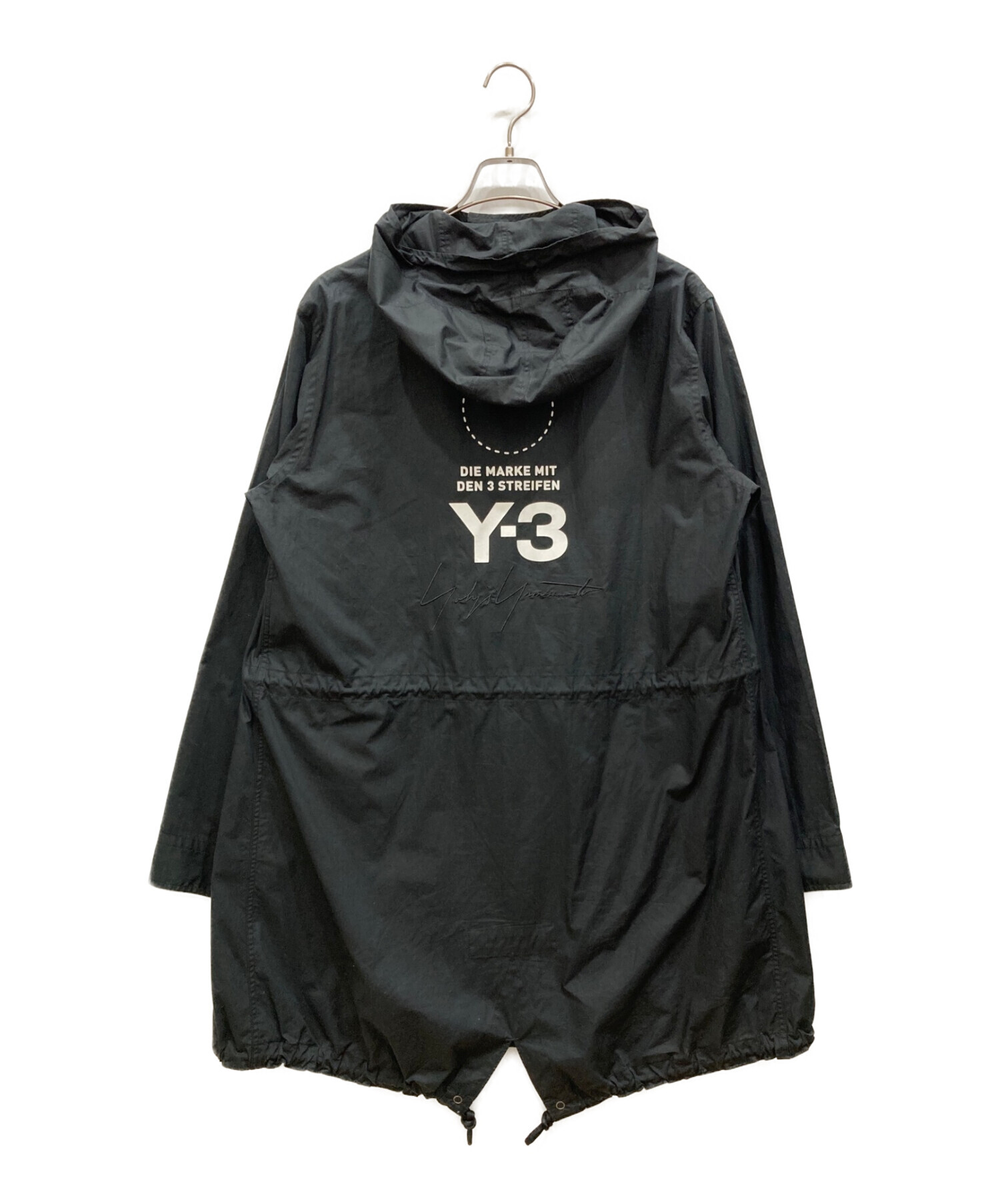 Y-3 (ワイスリー) M Mod Parka Shirt　DP0564　モッズ　コート　ロゴ ブラック サイズ:M