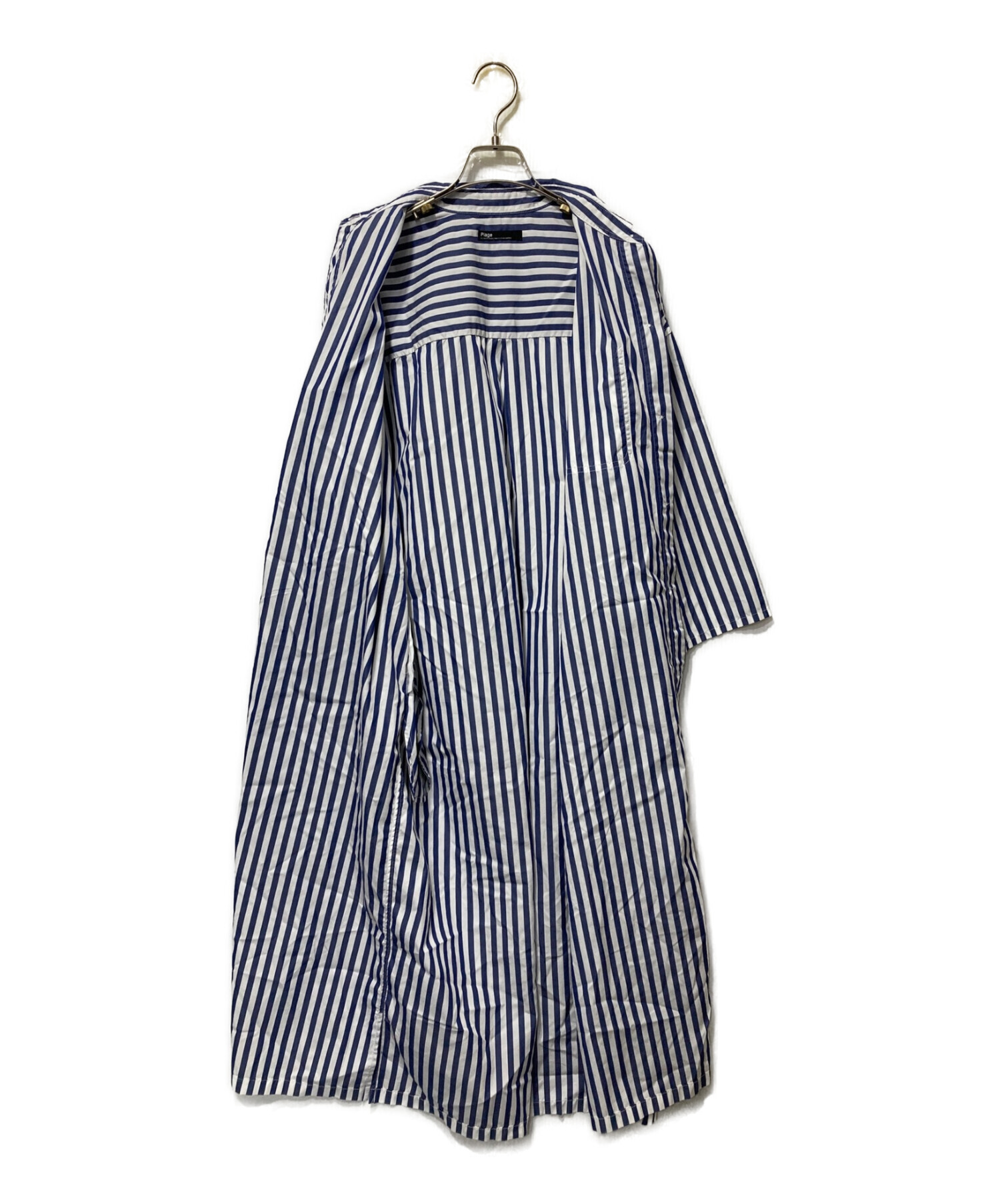 Plage (プラージュ) wide wash シャツワンピース ネイビー サイズ:36