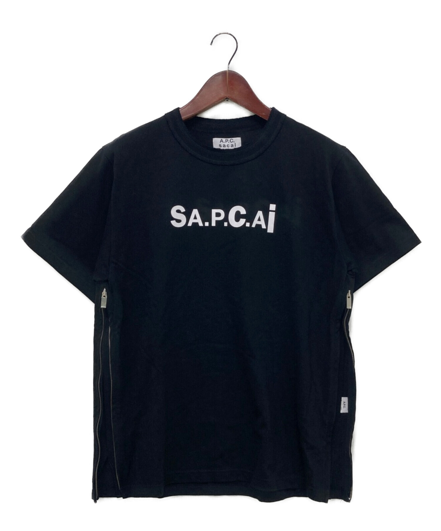 中古・古着通販】A.P.C. (アー・ペー・セー) sacai (サカイ) KIYO SHORT SLEEVE T-SHIRT ブラック  サイズ:L｜ブランド・古着通販 トレファク公式【TREFAC FASHION】スマホサイト