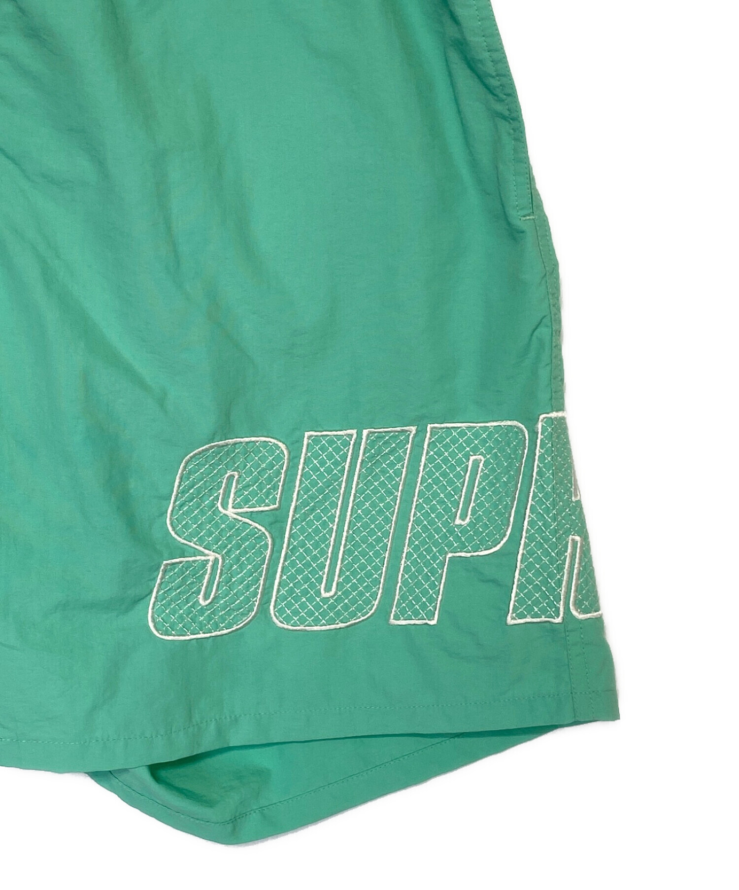S supreme Logo Appliqué Water Short 黒-