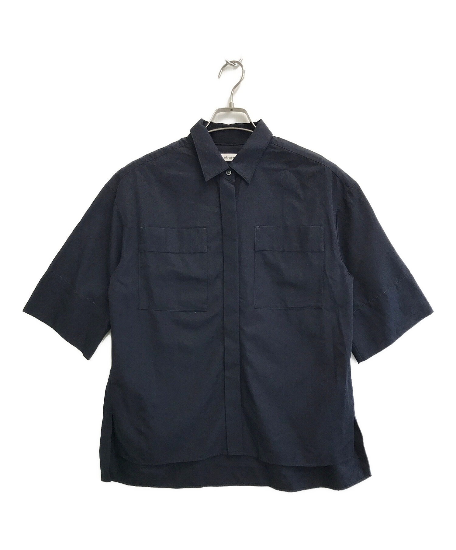 ebure (エブール) 半袖シャツ ネイビー サイズ:SIZE 38
