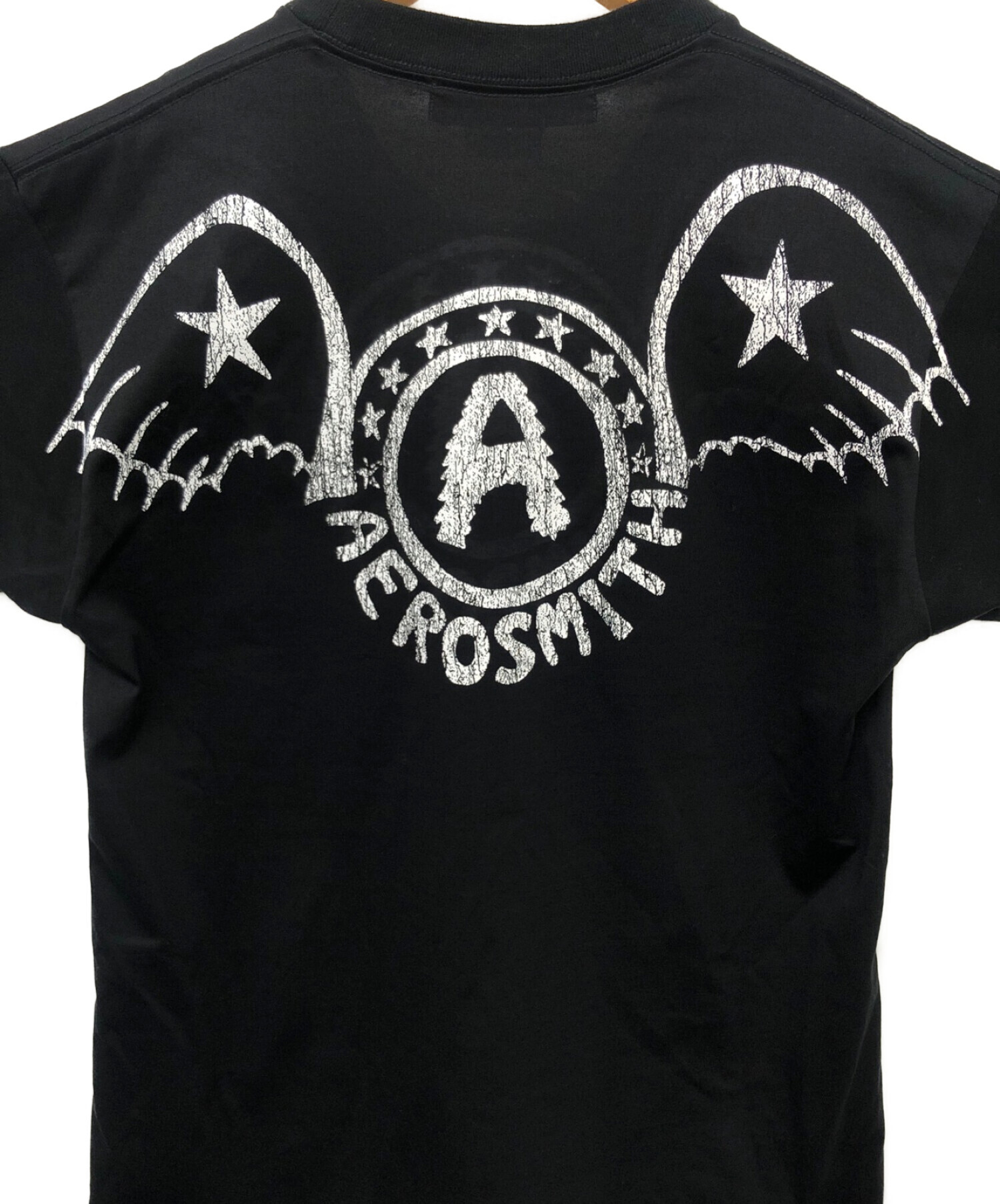 JUNYA WATANABE COMME des GARCONS (ジュンヤワタナベ コムデギャルソン) Aerosmith t-shirt ブラック  サイズ:S