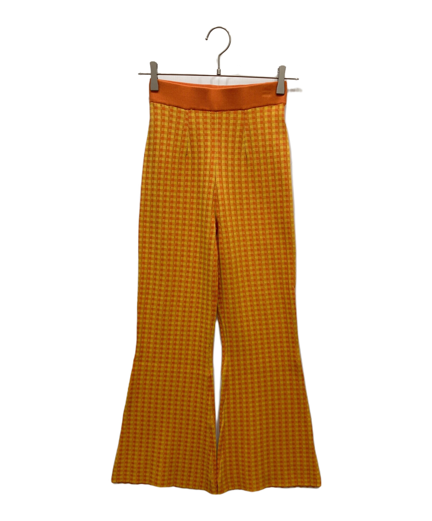 中古・古着通販】Ameri VINTAGE (アメリヴィンテージ) COLORFUL GINGHAM CHECK PANTS カラフルギンガム チェックパンツ オレンジ サイズ:S｜ブランド・古着通販 トレファク公式【TREFAC FASHION】スマホサイト