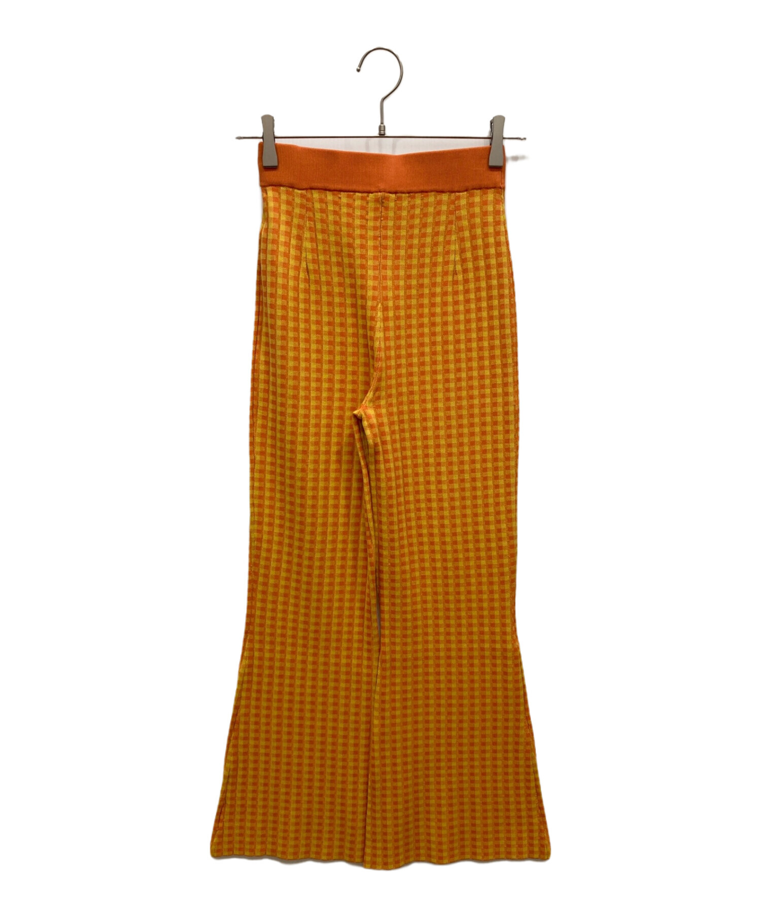 中古・古着通販】Ameri VINTAGE (アメリヴィンテージ) COLORFUL GINGHAM CHECK PANTS カラフルギンガム チェックパンツ オレンジ サイズ:S｜ブランド・古着通販 トレファク公式【TREFAC FASHION】スマホサイト