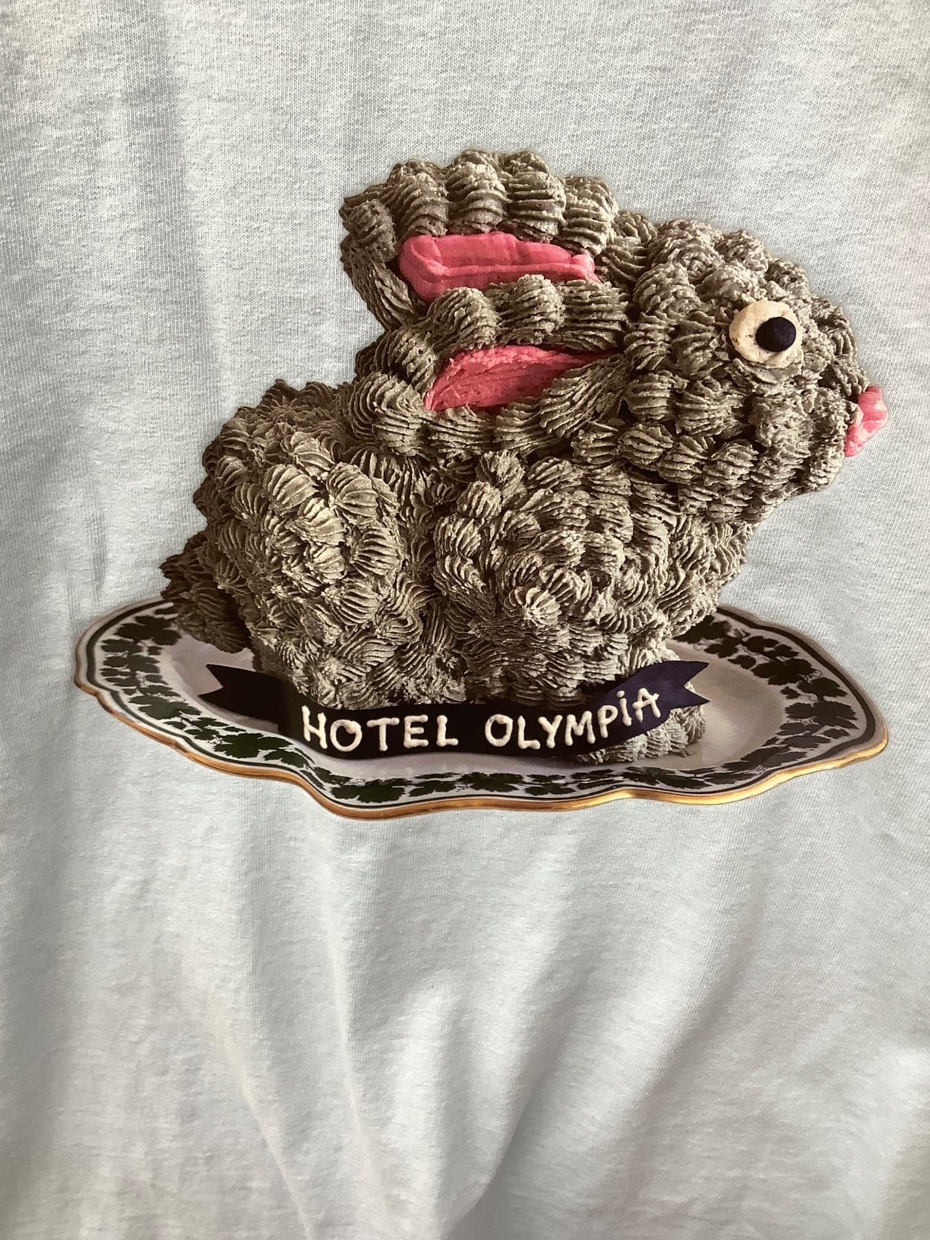 hotel olympia (ホテルオランピア) Usagi cake t-shirt ブルー サイズ:S