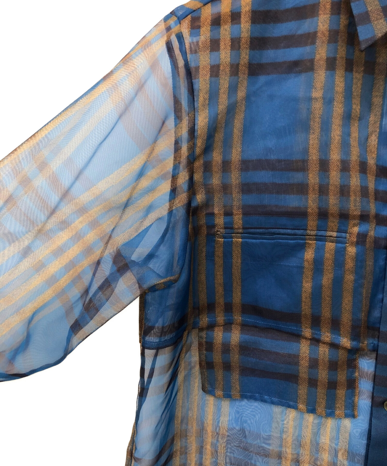 中古・古着通販】MIOSMOKEY (ミオズモーキー) PLAID SHEER LAYERED