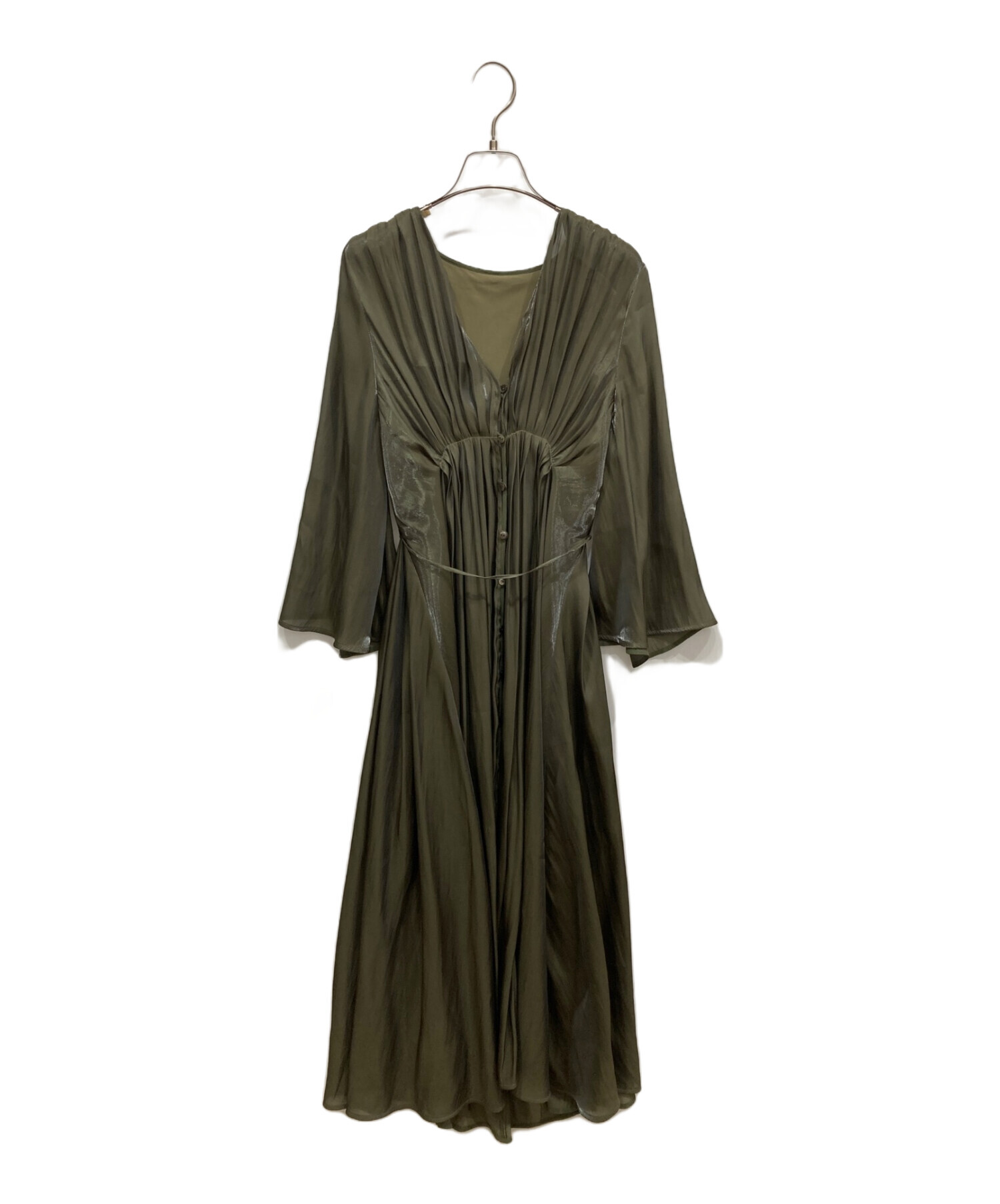 Ameri (アメリ) MEDI GATHER NEGLIGEE DRESS カーキ サイズ:SIZE S