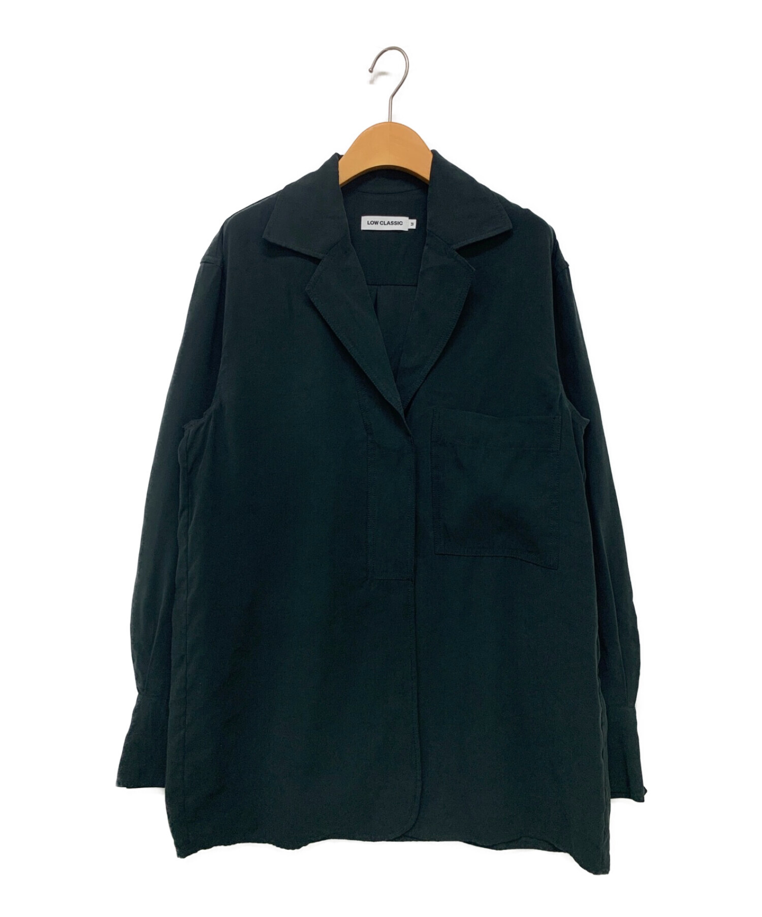 LOW CLASSIC (ロウクラシック) シャツジャケット グレー サイズ:-