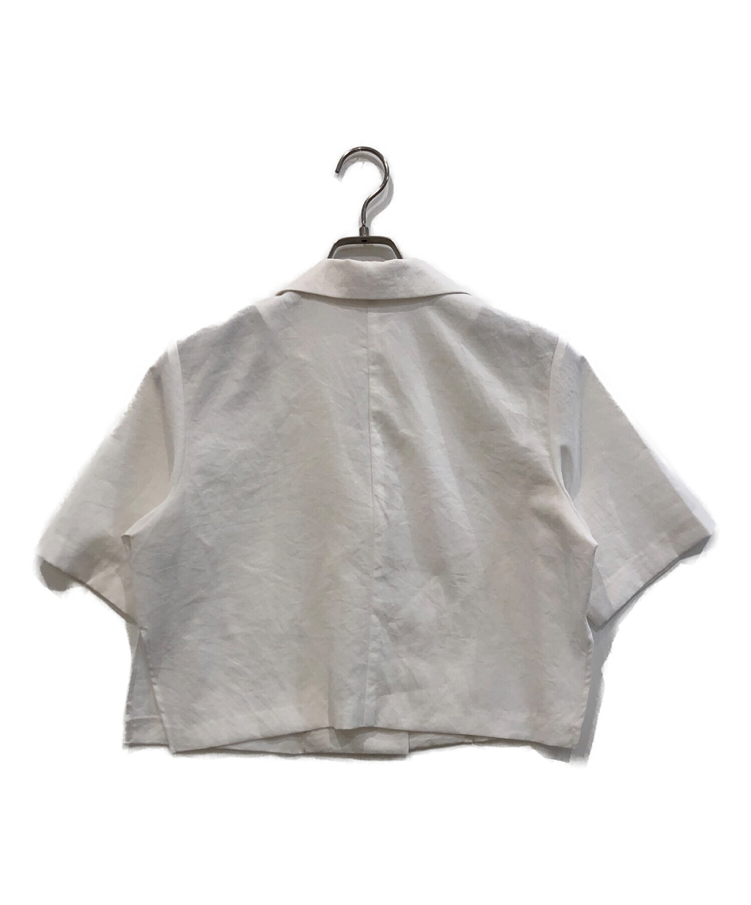 CADUNE (カデュネ) 半袖シャツジャケット ホワイト サイズ:38