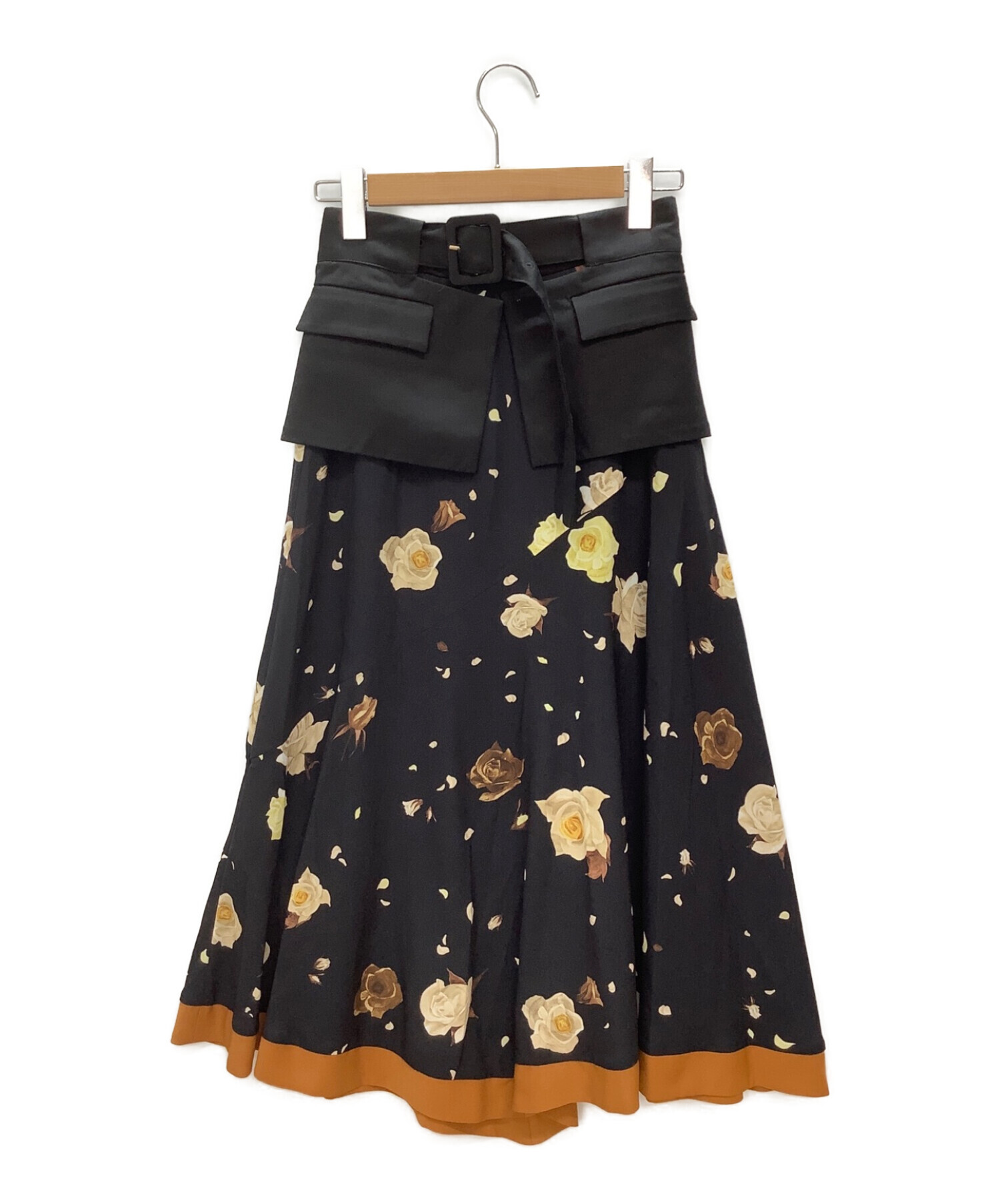 Ameri (アメリ) AMY IRREHEM SKIRT ブラック サイズ:Ｍ