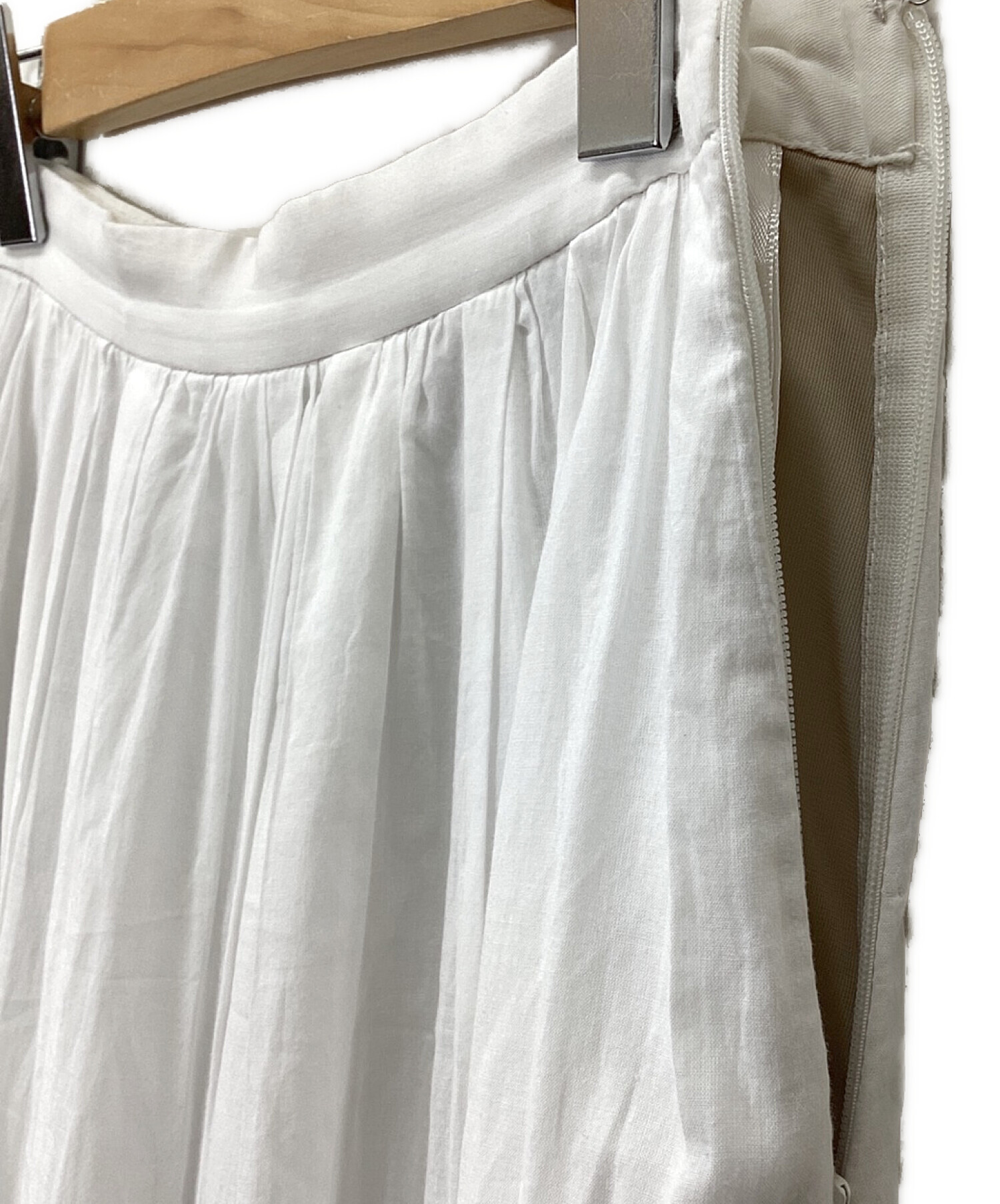 ARPEGE STORY (アルページュストーリー) 刺繍ティアードスカート ホワイト サイズ:2