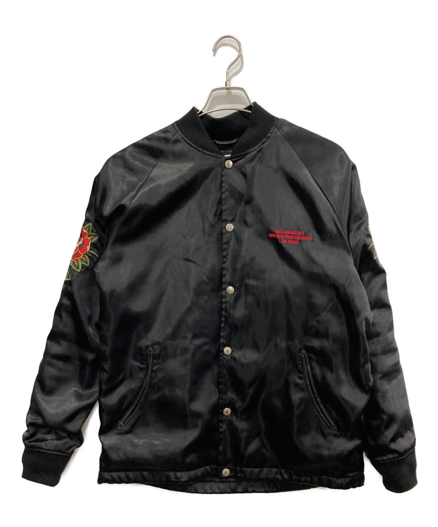 中古・古着通販】THE CRIMIE (ザ クライミー) GUADALUPE MARIA SOUVENIR JACKET ブラック  サイズ:L｜ブランド・古着通販 トレファク公式【TREFAC FASHION】スマホサイト