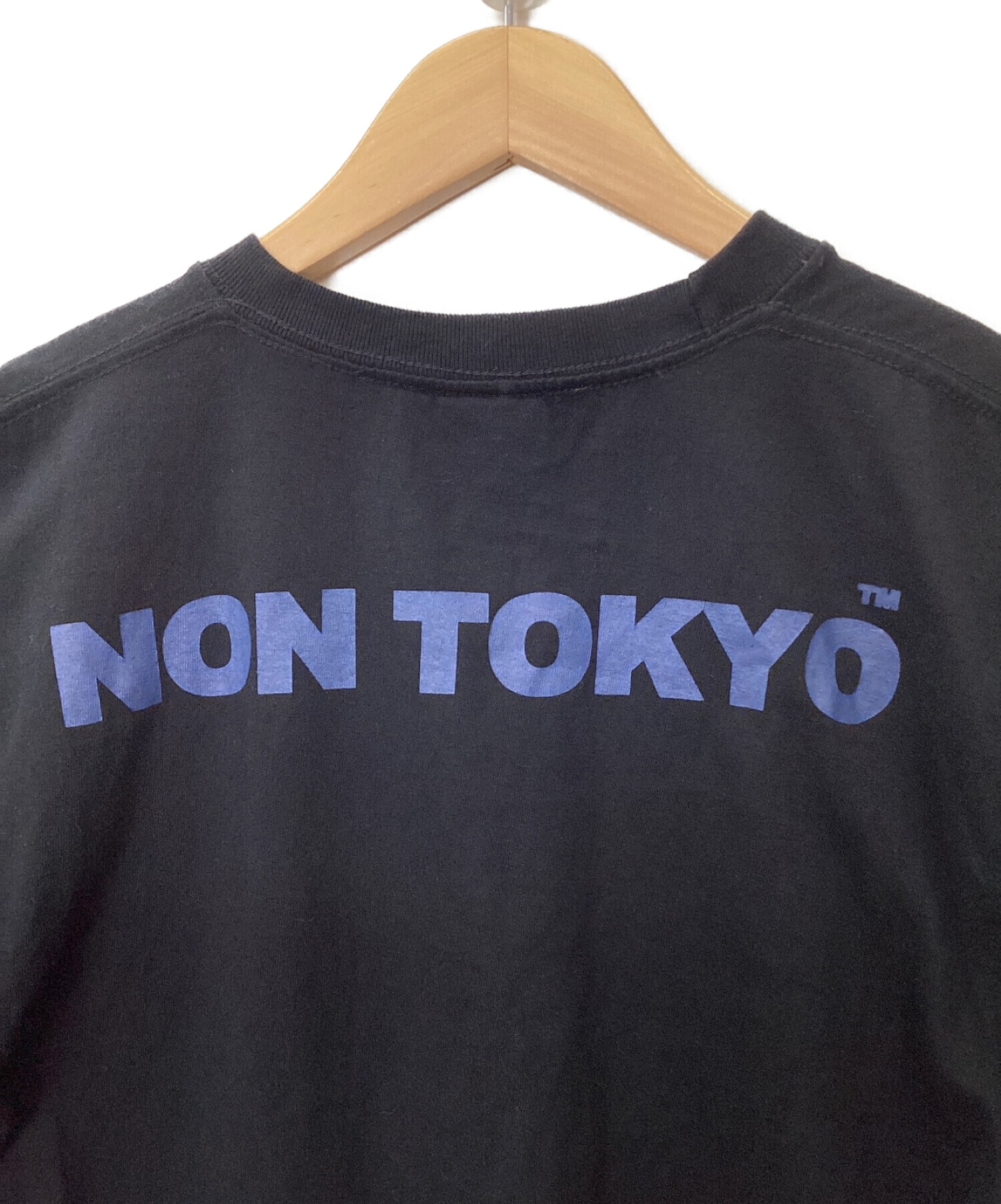 NON TOKYO (ノントーキョー) プリーツフリルノースリーブカットソー ブラック サイズ:FREE