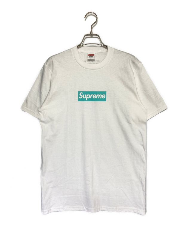 中古・古着通販】SUPREME (シュプリーム) TIFFANY & Co. (ティファニー) Box Logo Tee ホワイト×ブルー  サイズ:S｜ブランド・古着通販 トレファク公式【TREFAC FASHION】スマホサイト