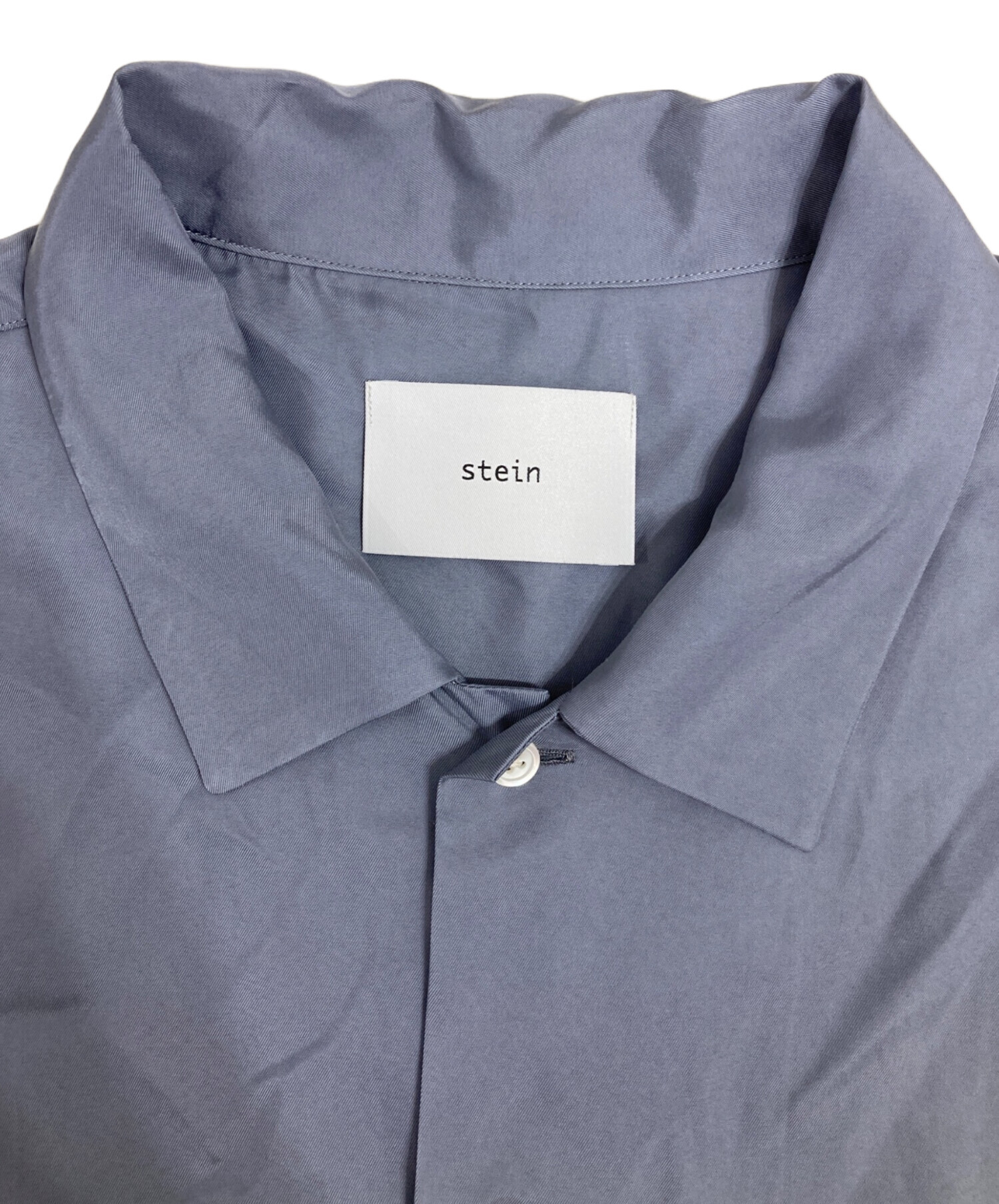 中古・古着通販】stein (シュタイン) OVERSIZED CUPRO OPEN COLLAR SS SHIRT グレー  サイズ:M｜ブランド・古着通販 トレファク公式【TREFAC FASHION】スマホサイト