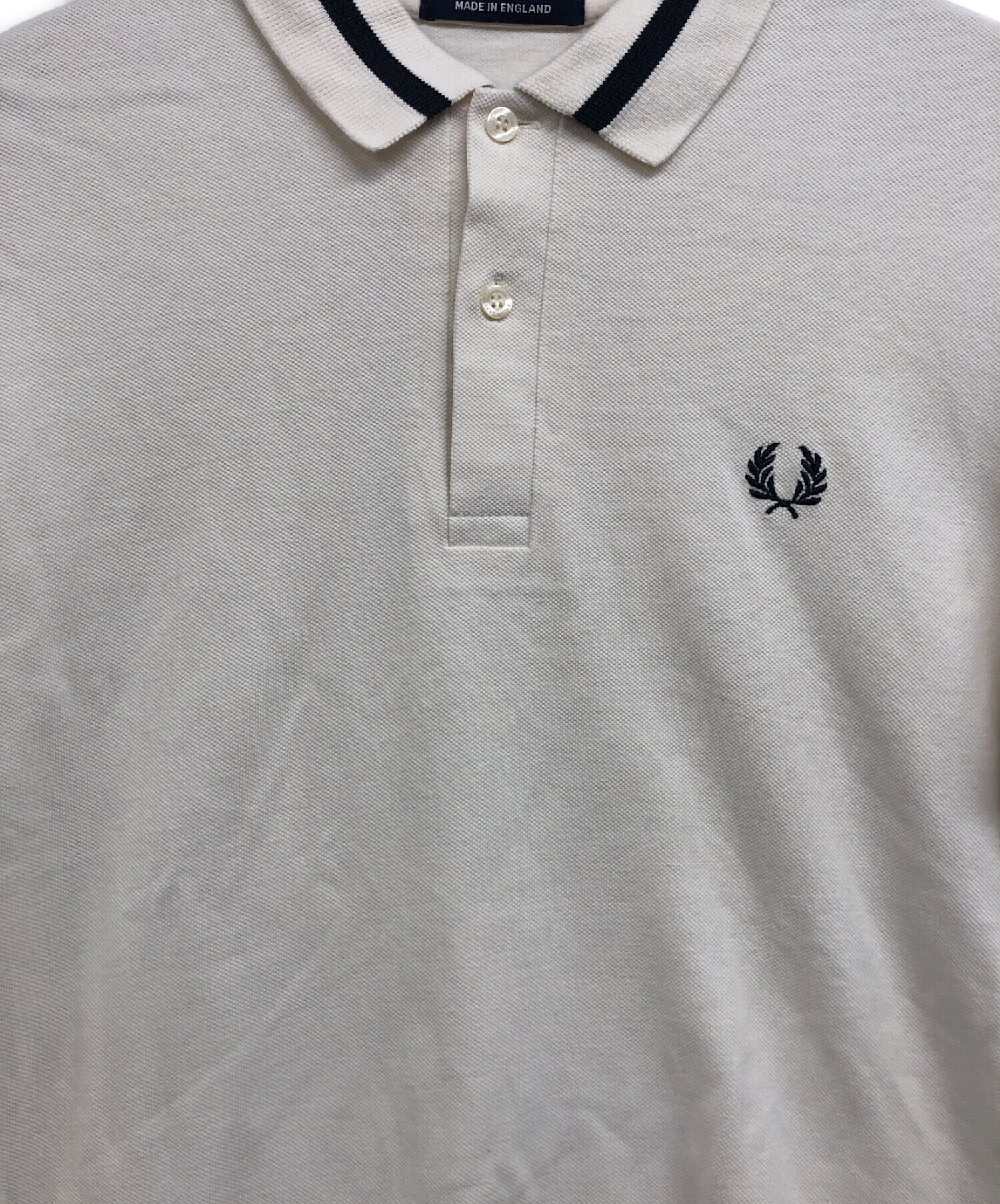 FRED PERRY (フレッドペリー) ポロシャツ アイボリー サイズ:38