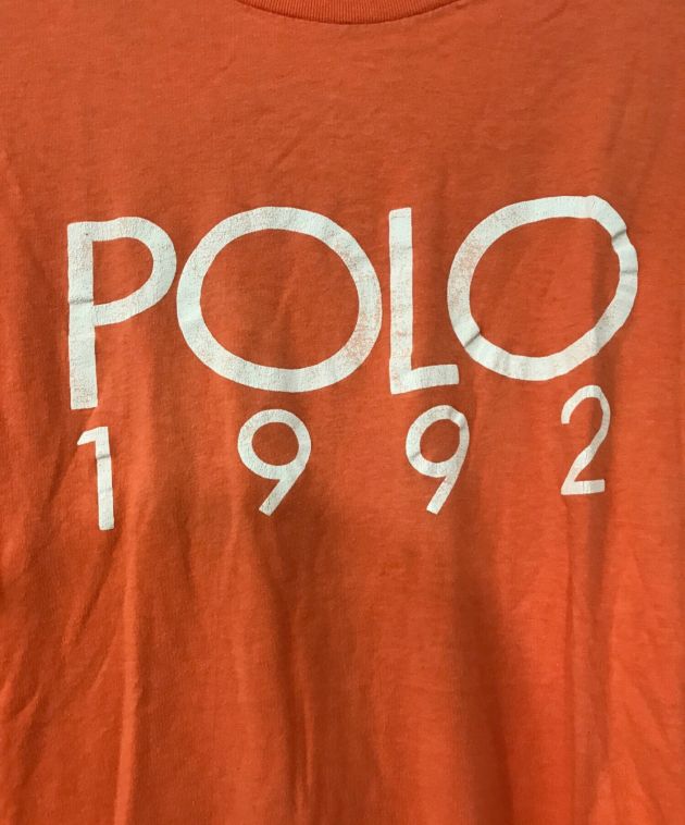 POLO RALPH LAUREN (ポロ・ラルフローレン) 1992 Summer Tシャツ オレンジ サイズ:L