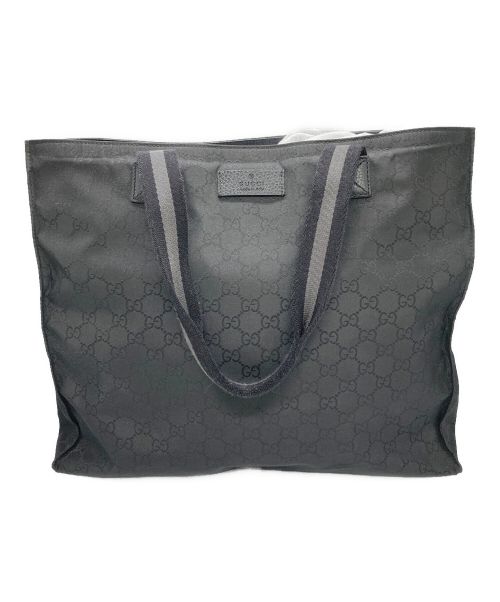 【中古・古着通販】GUCCI (グッチ) GGナイロン／ナイロントート／トートバッグ／ショルダートート ブラック｜ブランド・古着通販  トレファク公式【TREFAC FASHION】スマホサイト