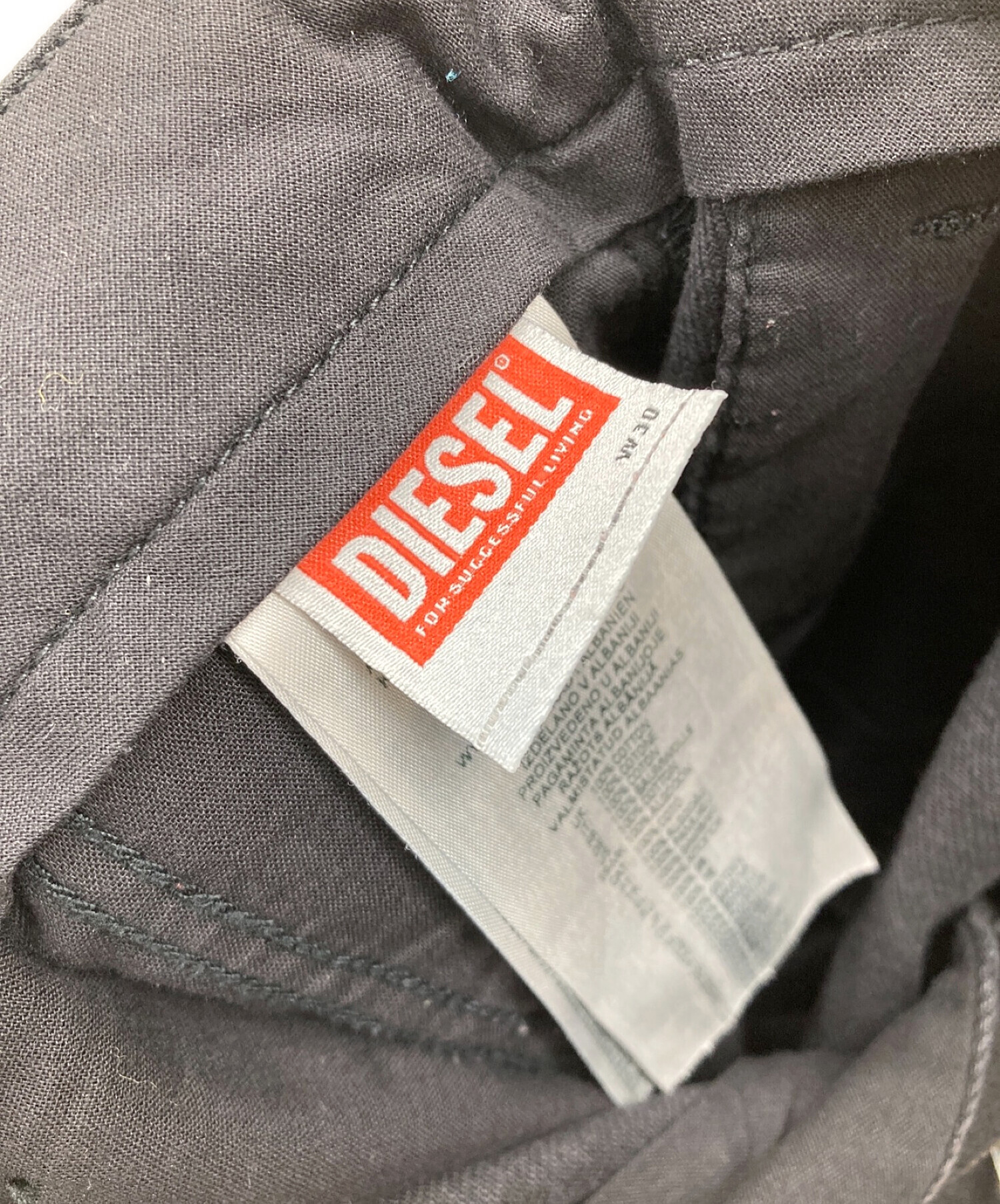 中古・古着通販】DIESEL (ディーゼル) デニムパンツ ブラック サイズ