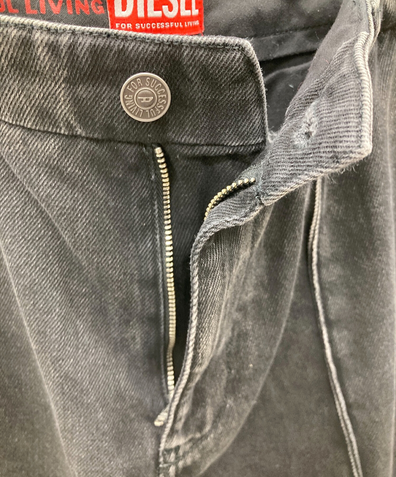 中古・古着通販】DIESEL (ディーゼル) デニムパンツ ブラック サイズ