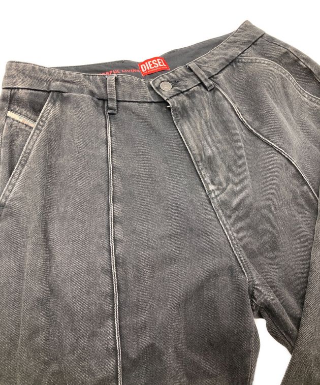 中古・古着通販】DIESEL (ディーゼル) デニムパンツ ブラック サイズ