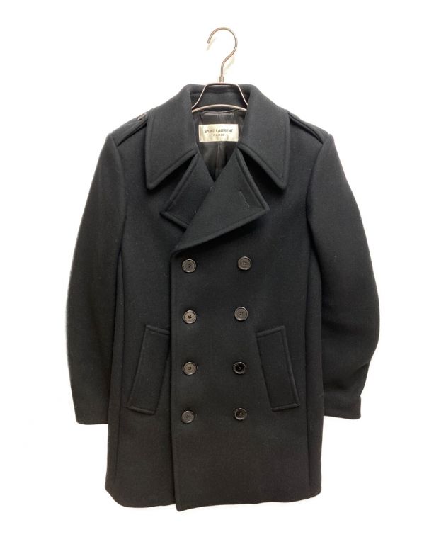 Saint Laurent Paris (サンローランパリ) 16AW エディ期 Classic Caban Tube Coat/Archive  ブラック サイズ:44