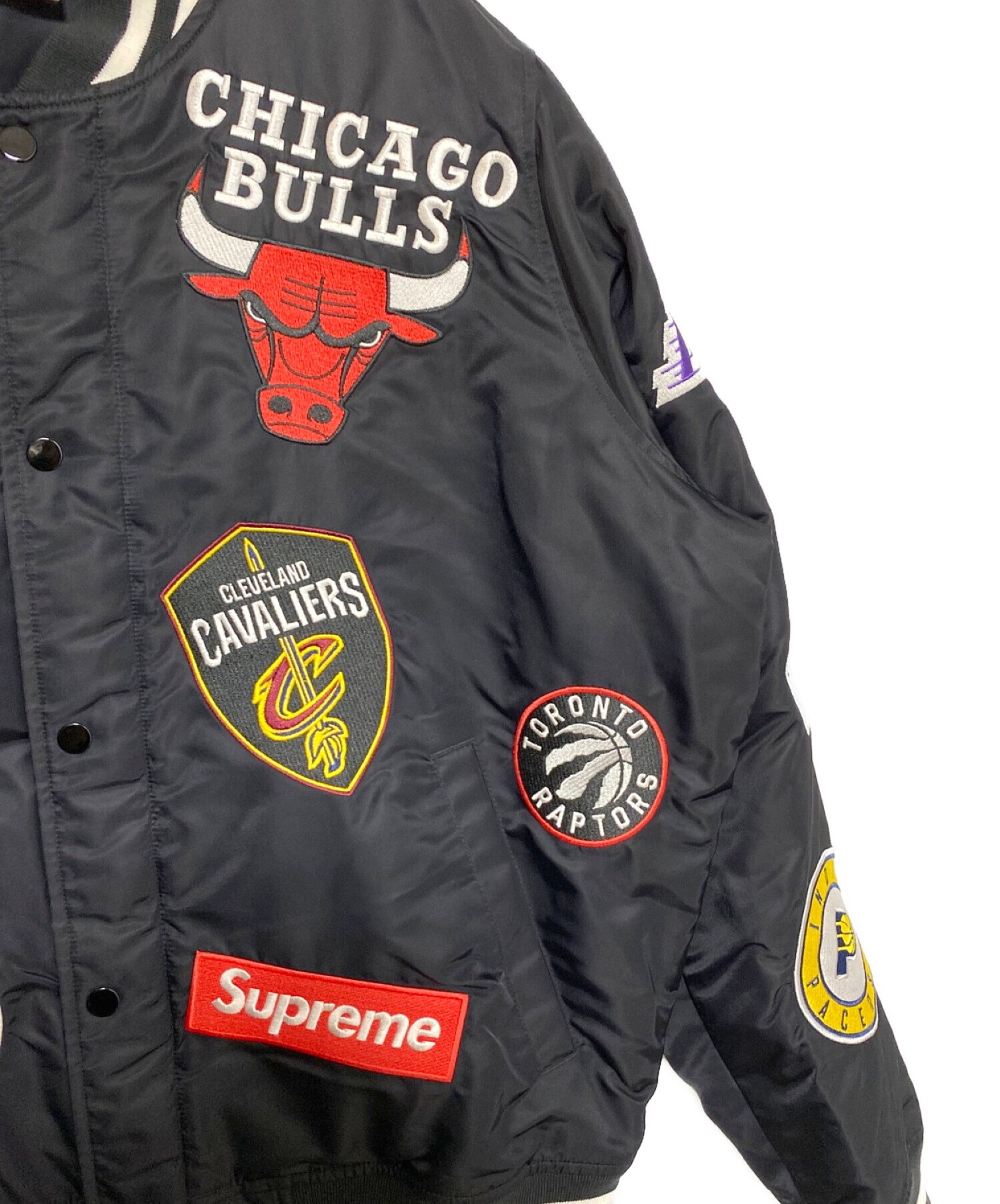 SUPREME (シュプリーム) NBA (エヌビーエー) NIKE (ナイキ) NBA Teams Warm Up Jacket ブラック サイズ:M