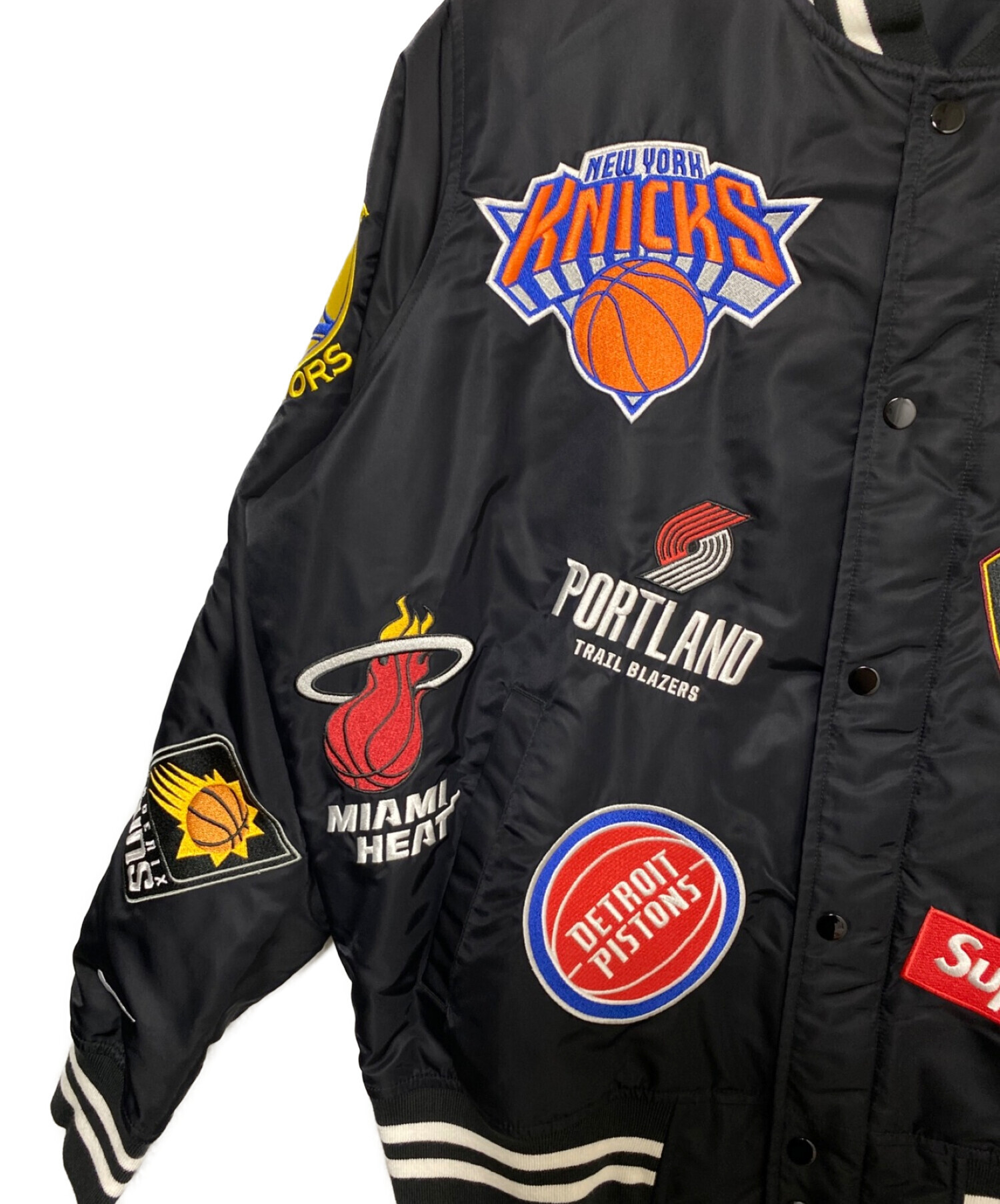 SUPREME (シュプリーム) NBA (エヌビーエー) NIKE (ナイキ) NBA Teams Warm Up Jacket ブラック サイズ:M