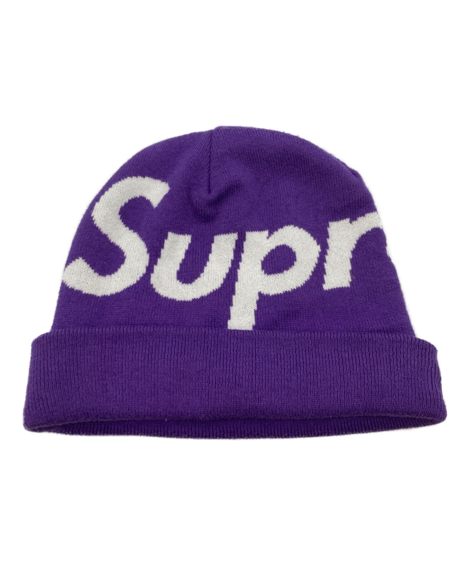 中古・古着通販】SUPREME (シュプリーム) Big Logo Beanie パープル