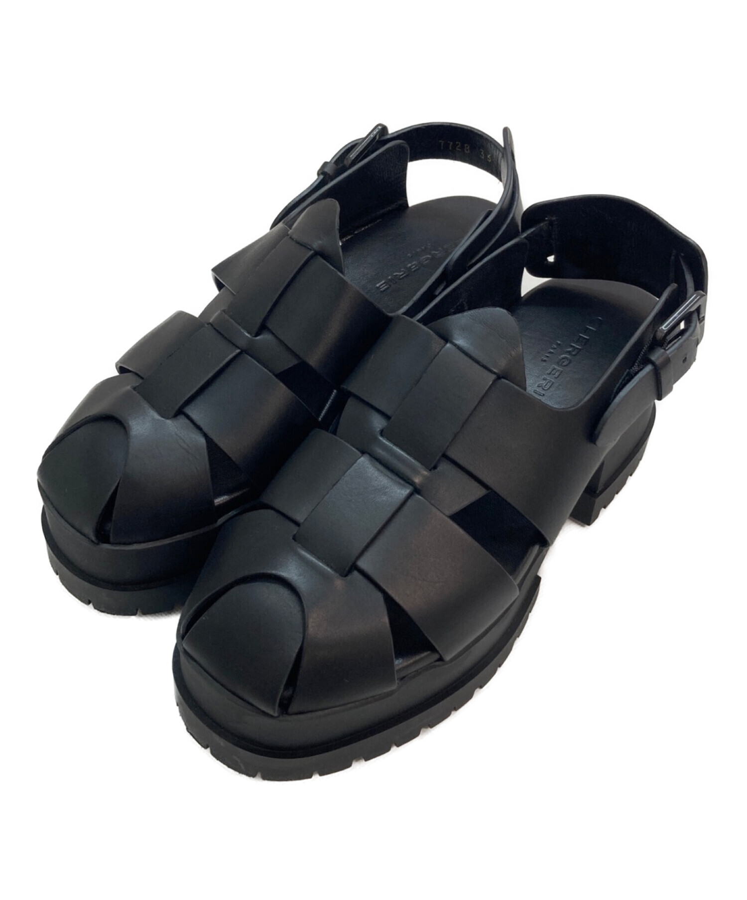 中古・古着通販】CLERGERIE (クレジュリー) WENDA SANDALS ブラック