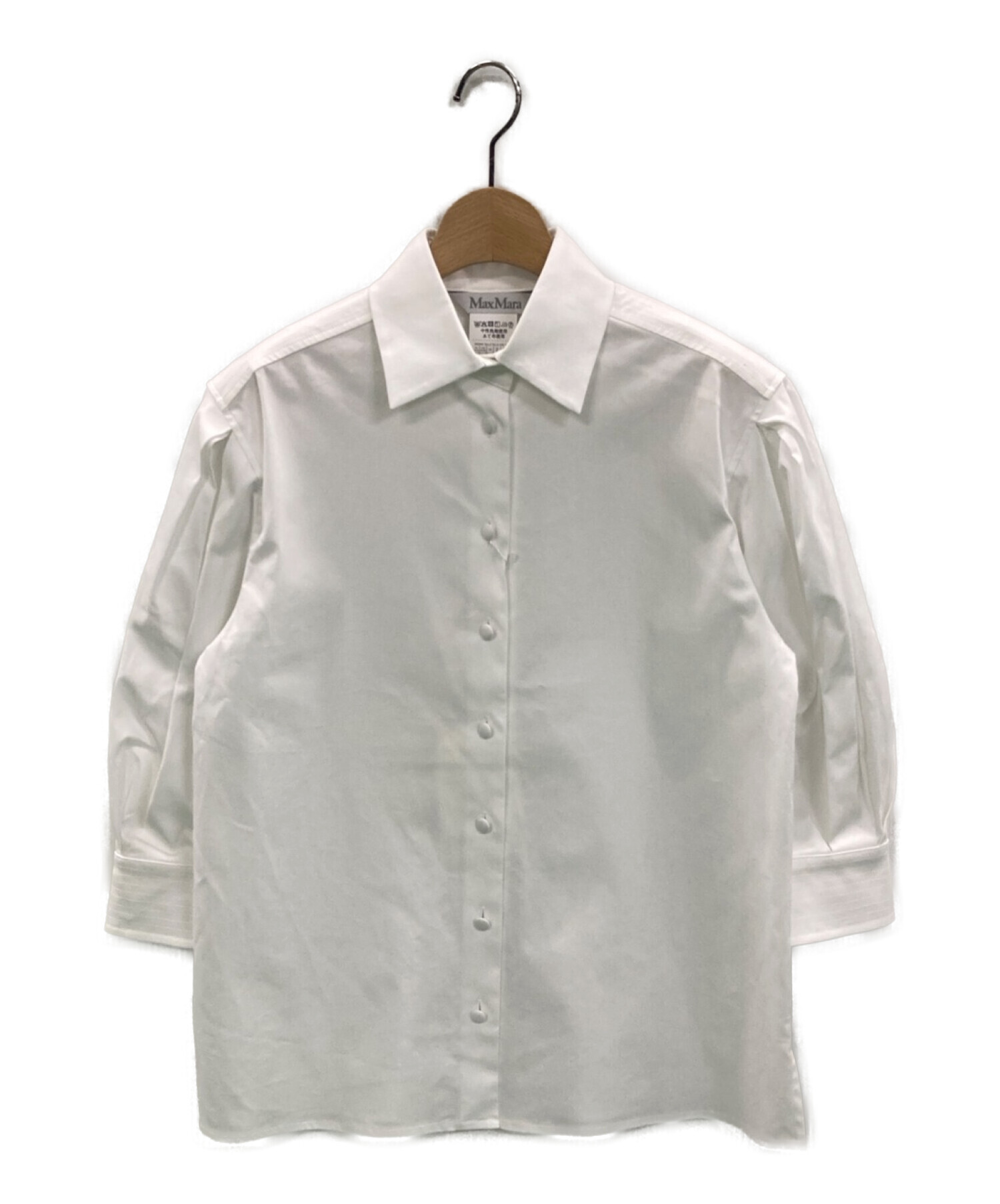 MaxMara (マックスマーラ) Park stretch-cotton twill shirt ホワイト サイズ:36