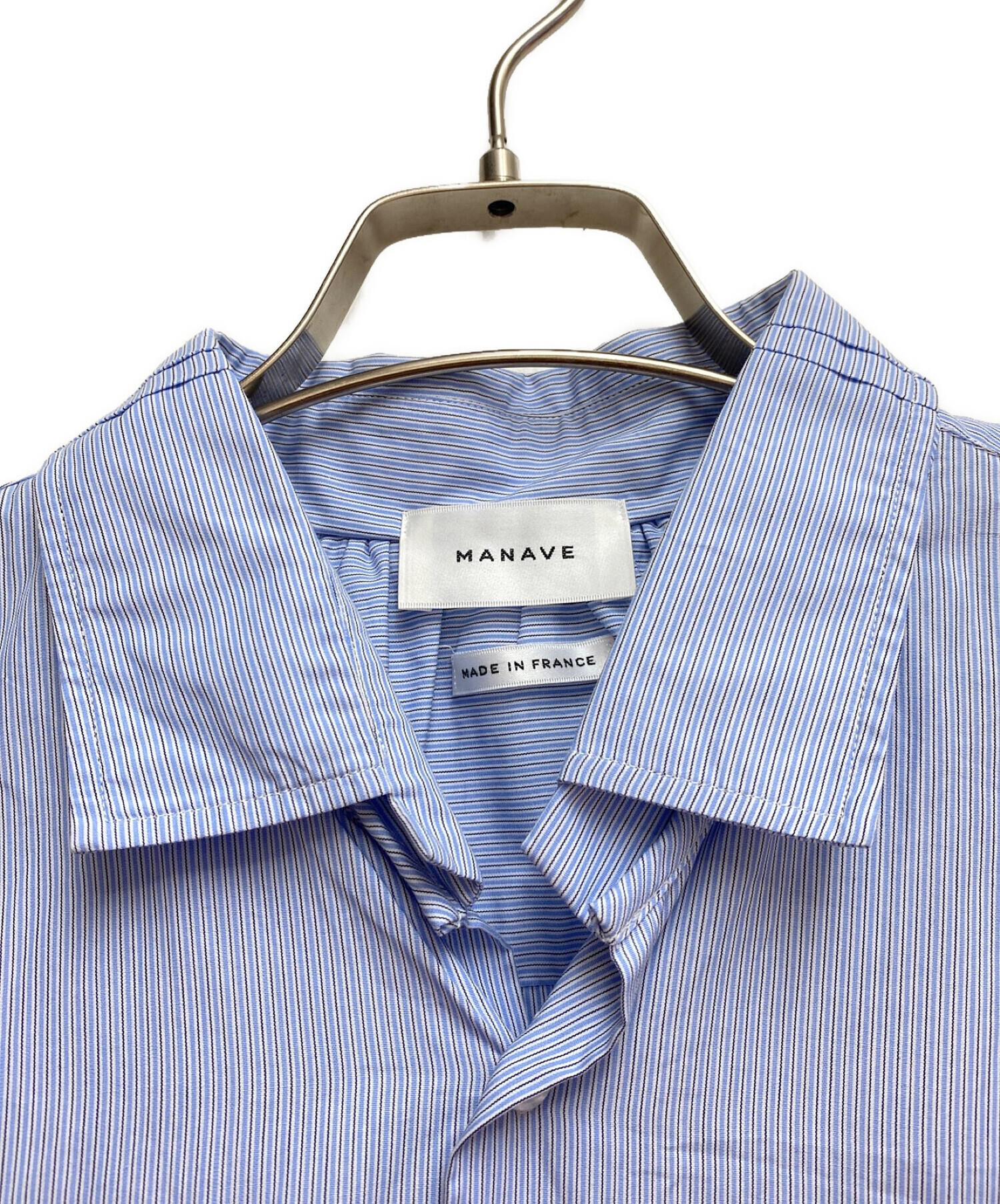 MANAVE (マナベ) Tuck Collar Shirt サイズ:M