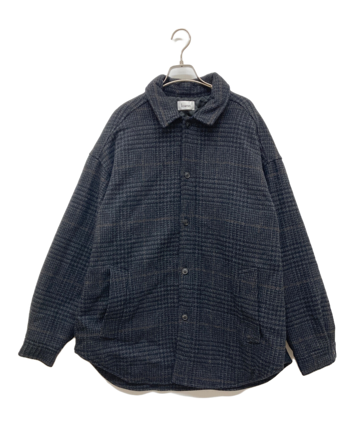 lownn (ローン) QUILTED SHIRT COAT ブラック サイズ:48