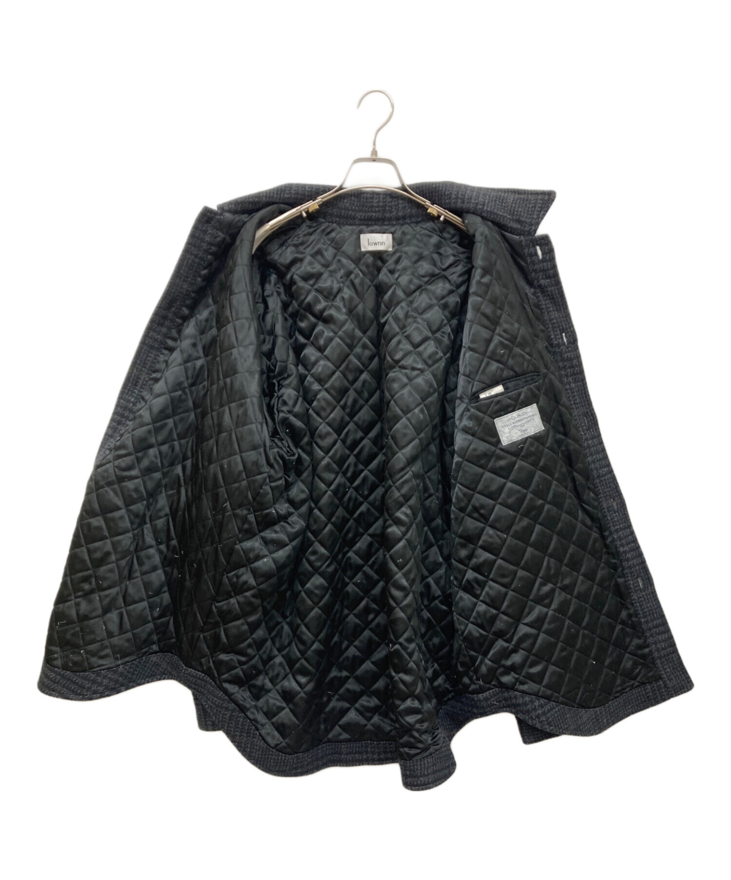 lownn (ローン) QUILTED SHIRT COAT ブラック サイズ:48