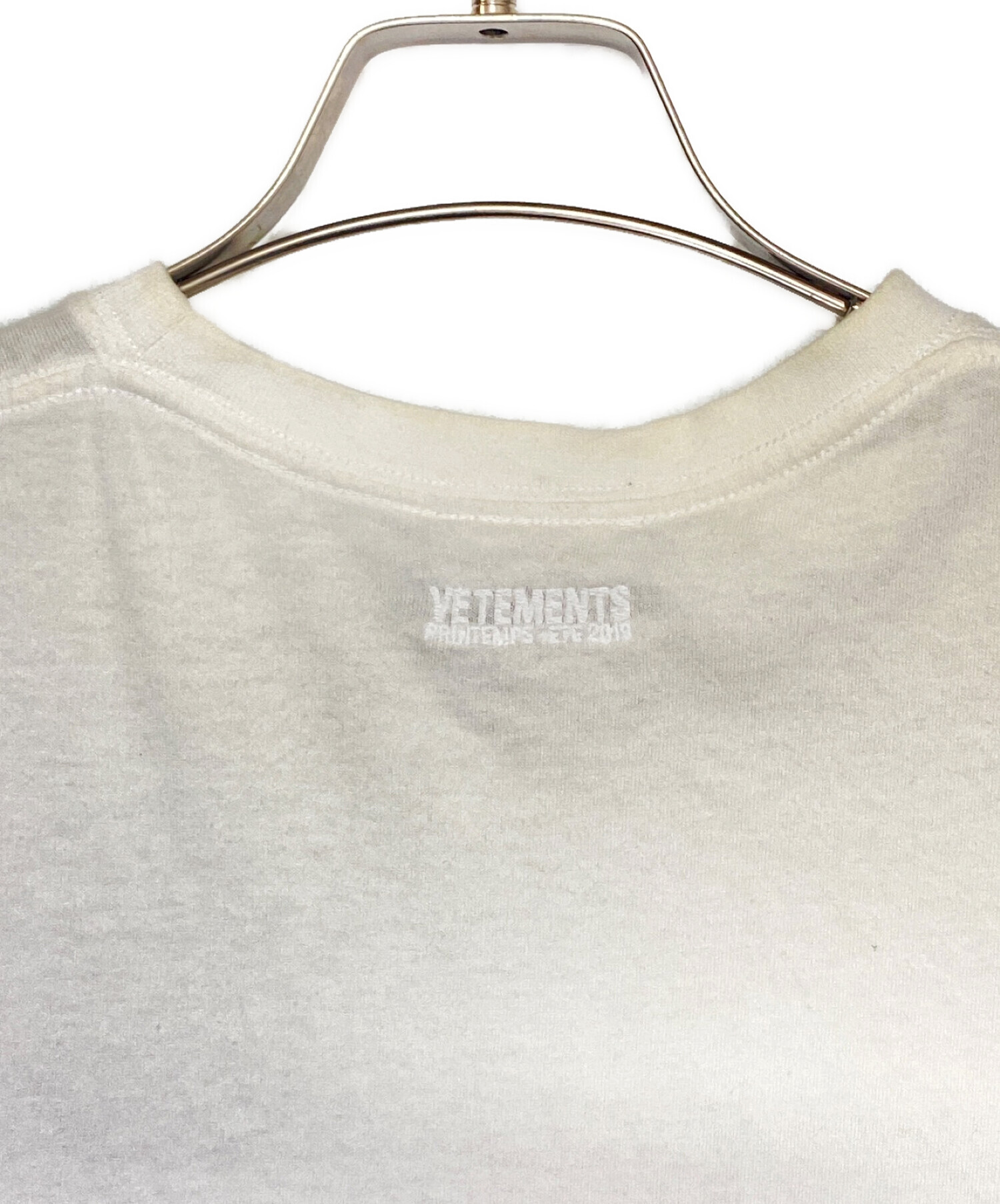 VETEMENTS (ヴェトモン) グルジアロゴカットソー ホワイト サイズ:SIZE XS