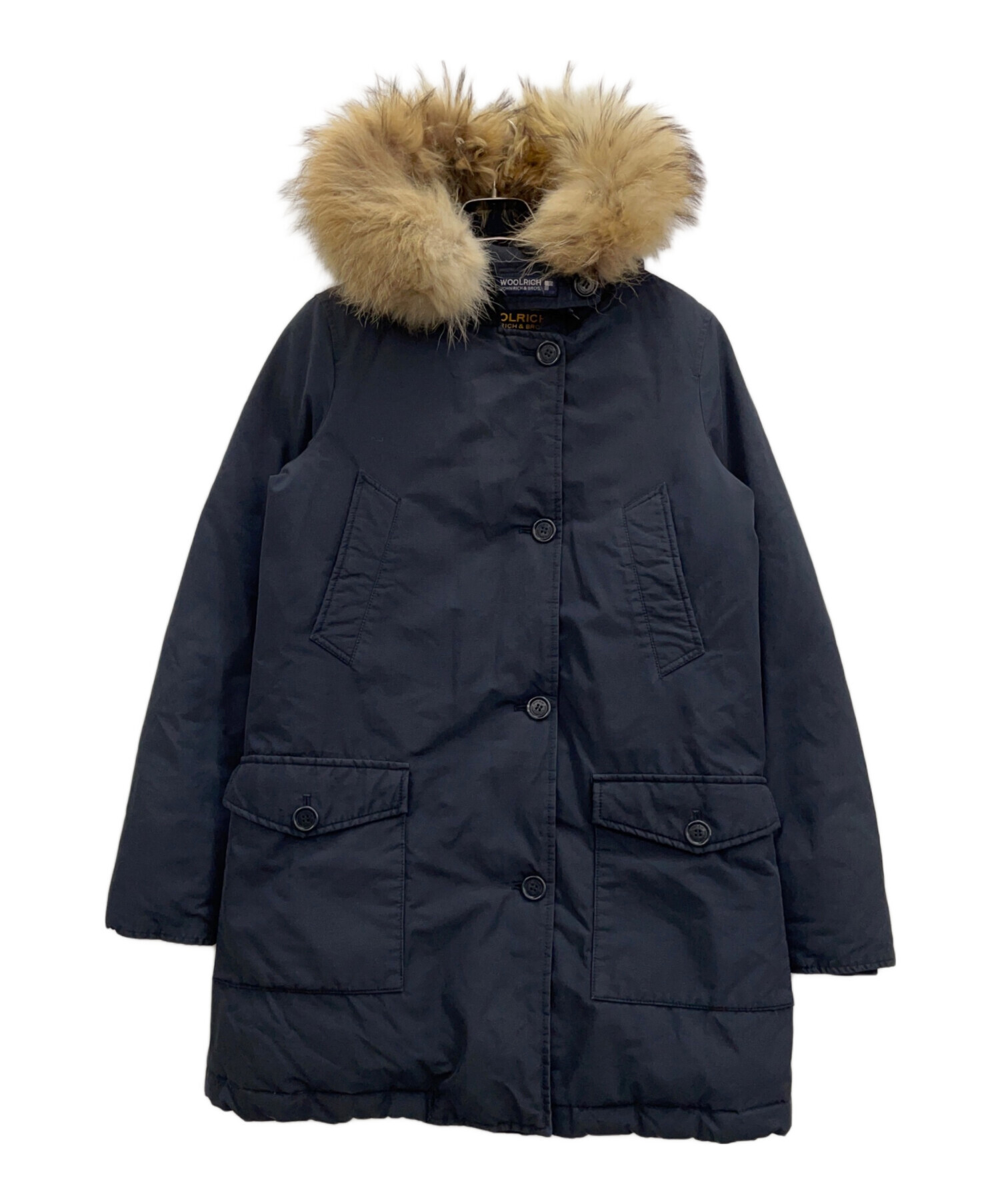 中古・古着通販】WOOLRICH (ウールリッチ) ラクーンファーダウンコート ブラック サイズ:S｜ブランド・古着通販 トレファク公式【TREFAC  FASHION】スマホサイト