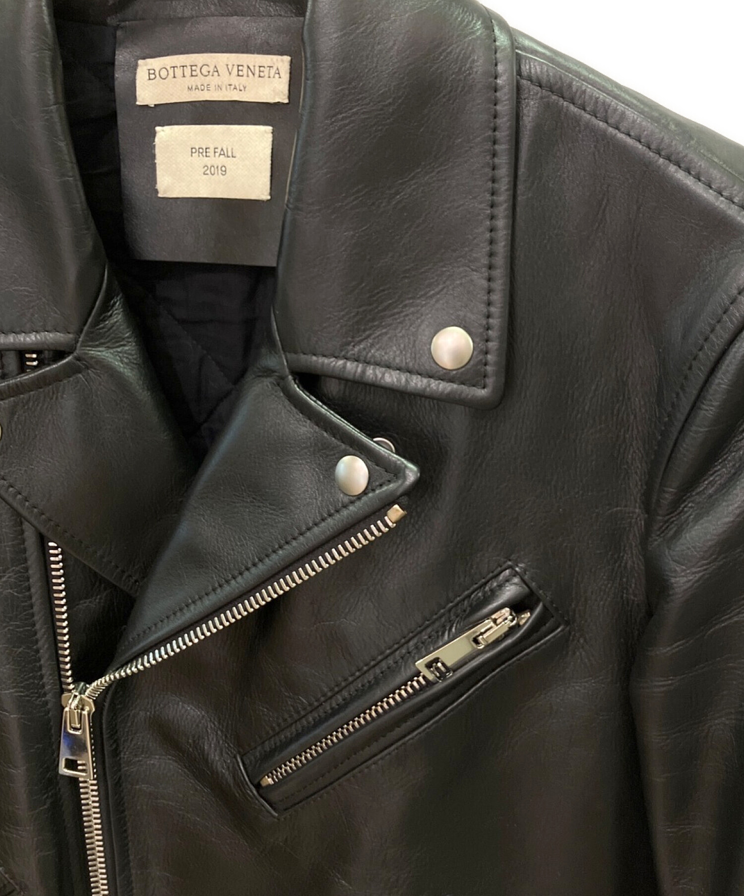 中古・古着通販】BOTTEGA VENETA (ボッテガベネタ) カーフレザーダブル