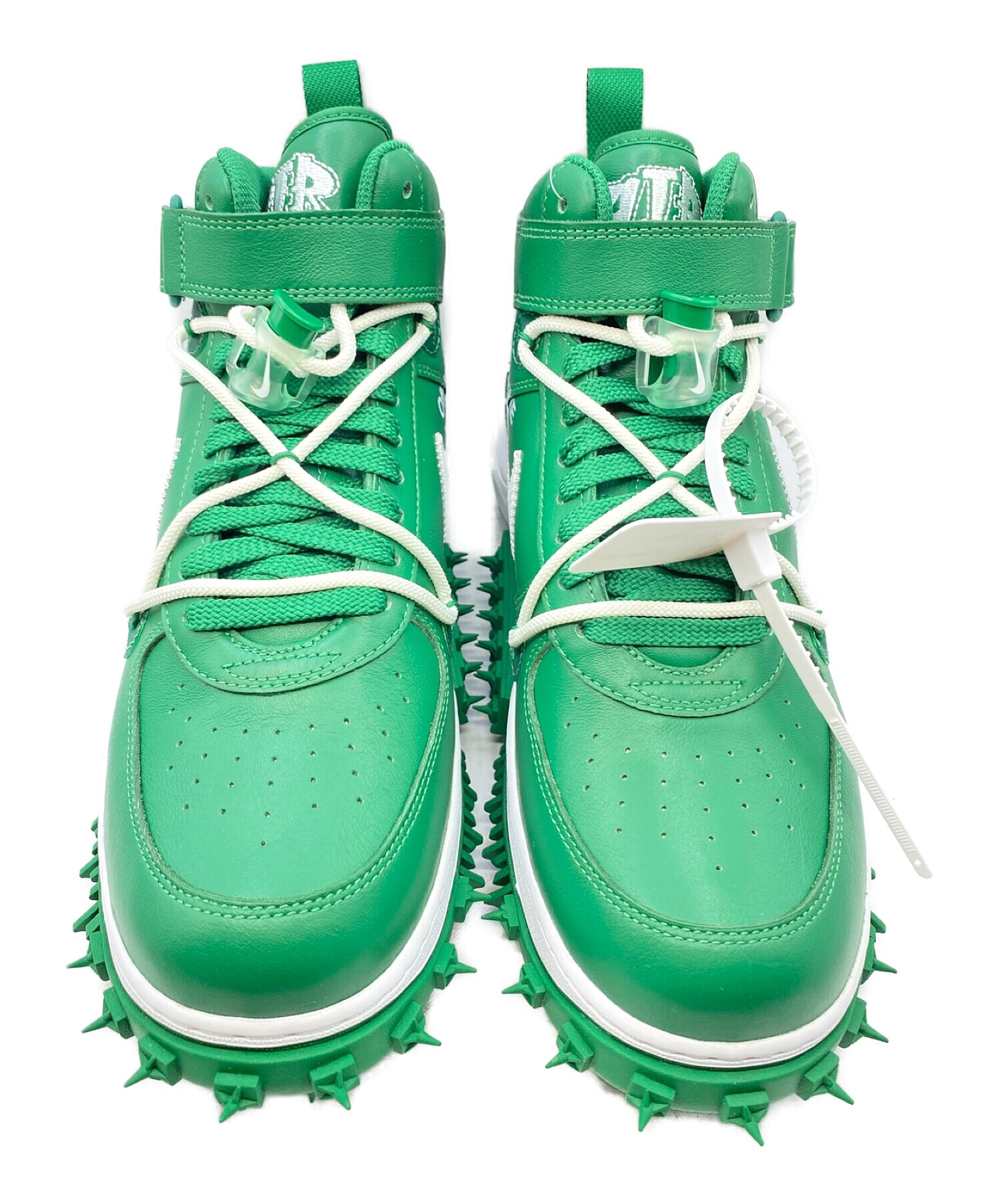 NIKE (ナイキ) AIR FORCE 1 MID SP LTHR PINE GREEN/WHITE-WHITE サイズ:28.5cm （US  10.5） 未使用品