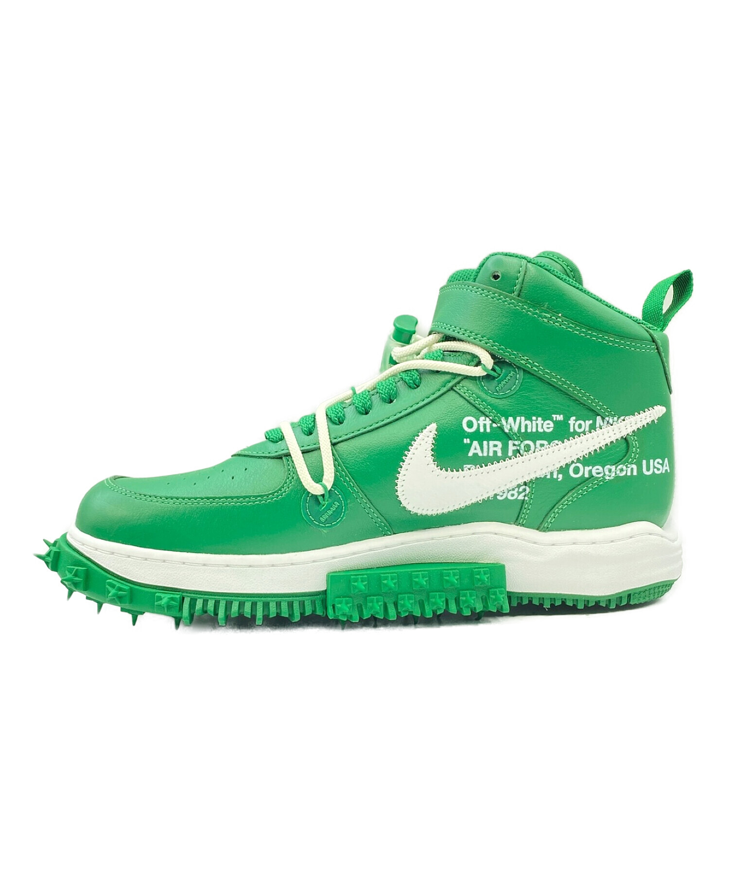 NIKE (ナイキ) AIR FORCE 1 MID SP LTHR PINE GREEN/WHITE-WHITE サイズ:28.5cm （US  10.5） 未使用品