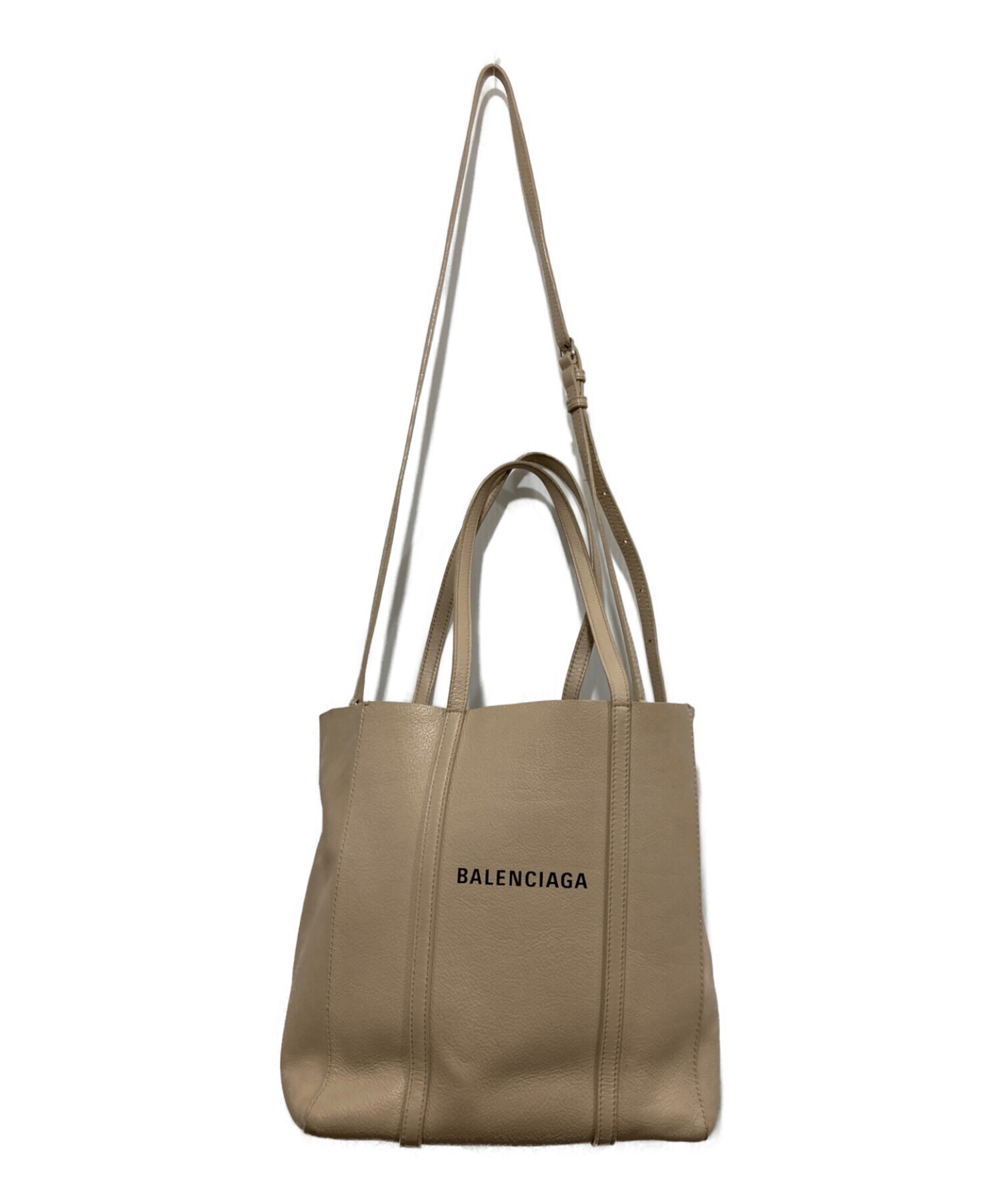 BALENCIAGA (バレンシアガ) エブリデイ レザートートバッグ ベージュ