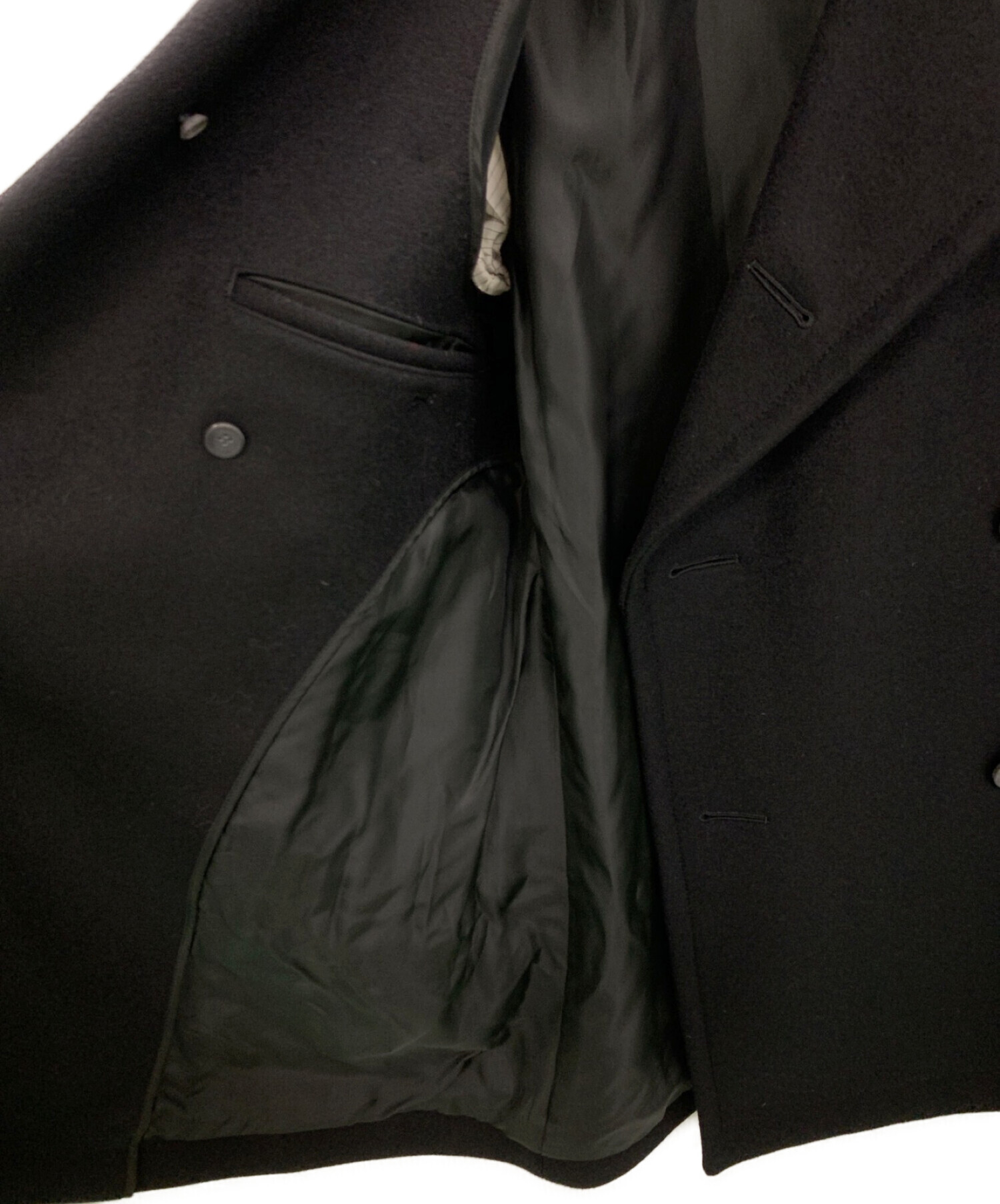 THE RERACS (ザ リラクス) MELTON P COAT ブラック サイズ:38